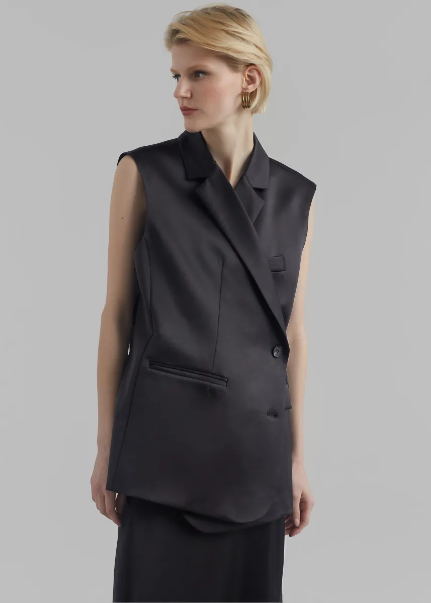 Satin Pocket Vest