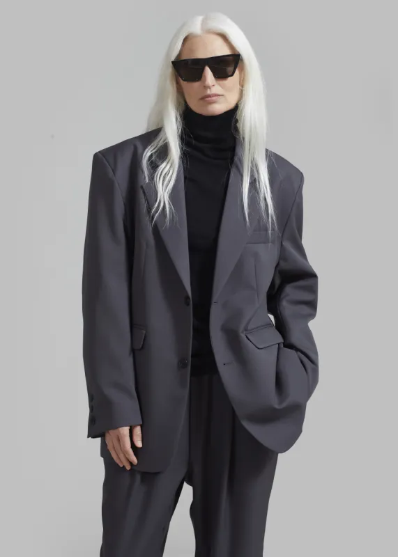 Janell Blazer - Dark Grey sold by Frankie Shop