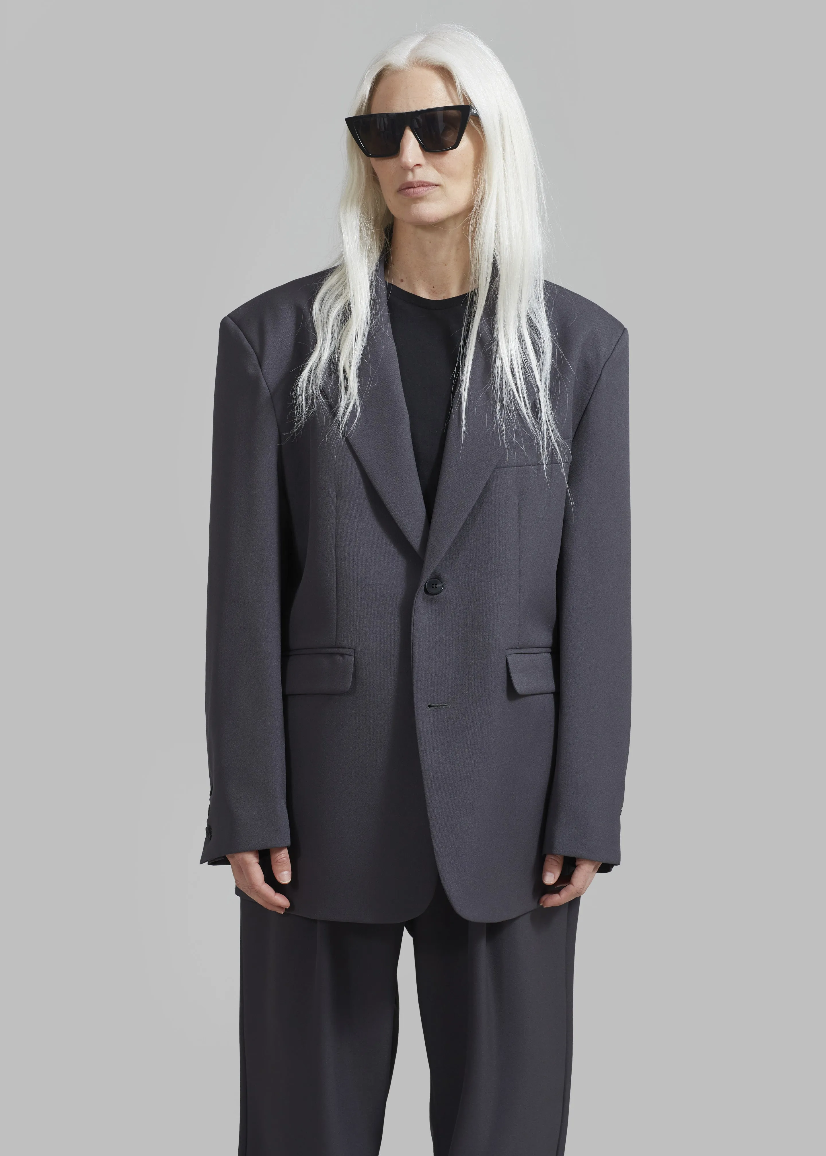 Janell Blazer - Dark Grey sold by Frankie Shop product image thumbnail 5
