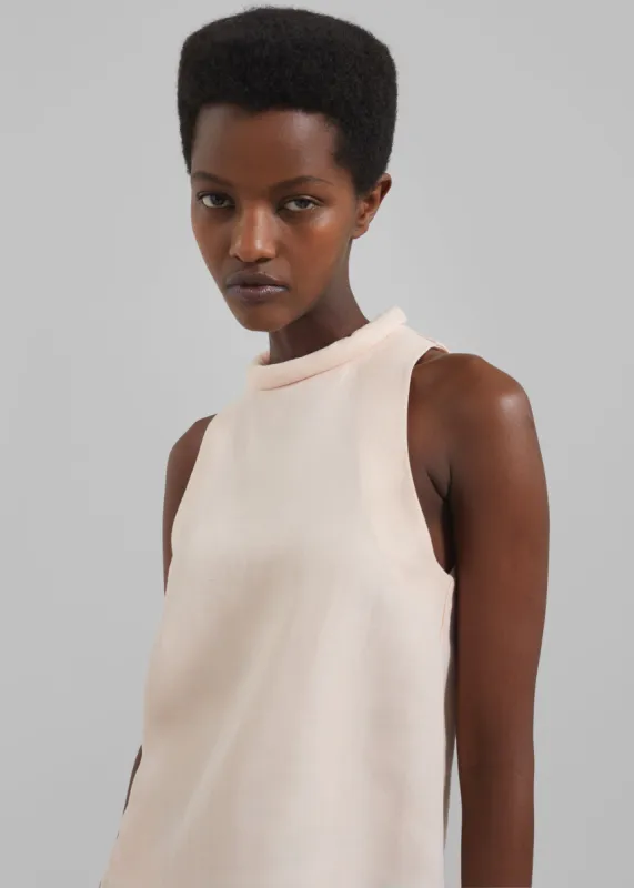 Loulou Studio Niron Mixed Linen Top - Cream Rose sold by Frankie Shop