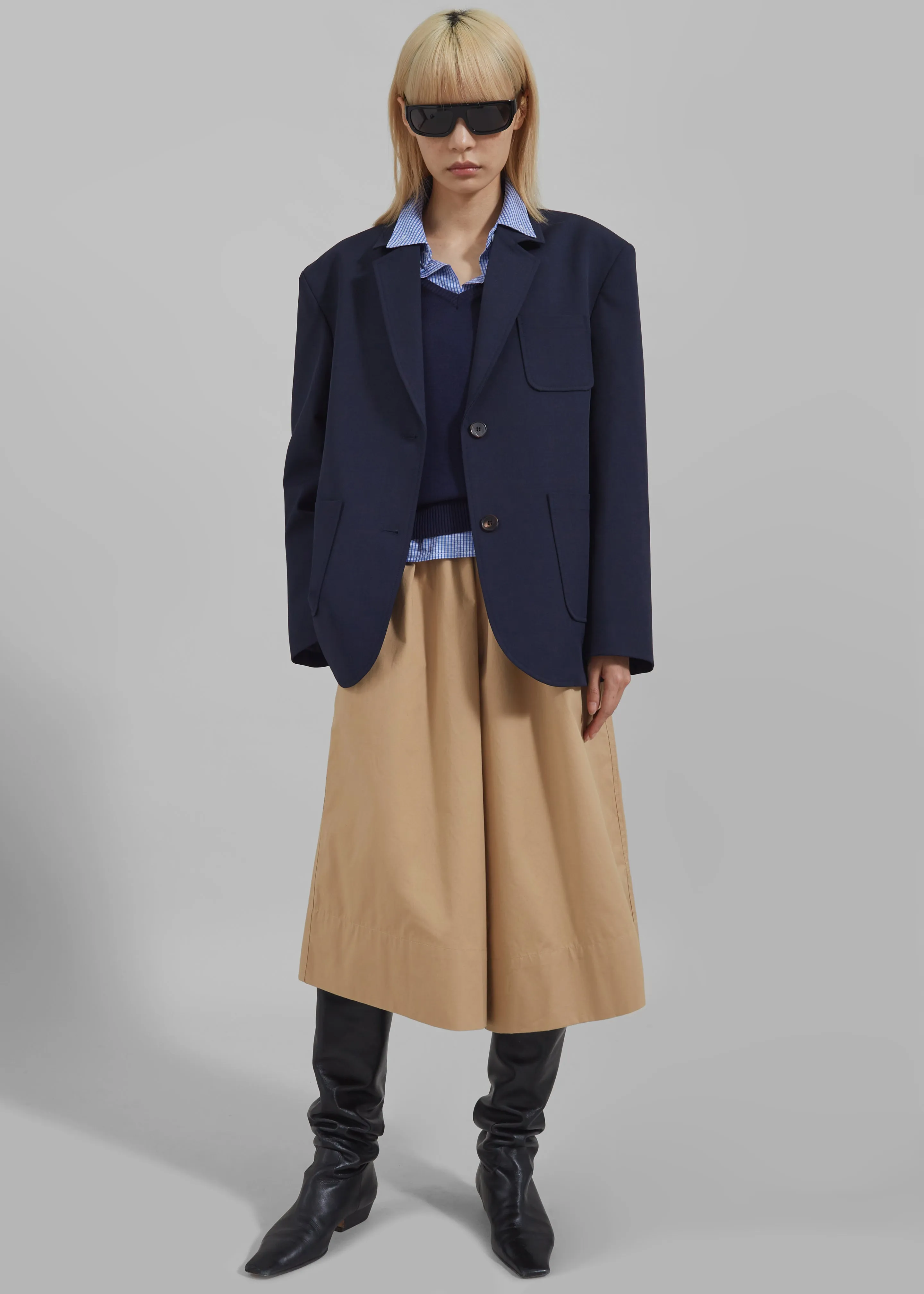 Alta Patch Pocket Blazer - Navy sold by Frankie Shop product image thumbnail 5