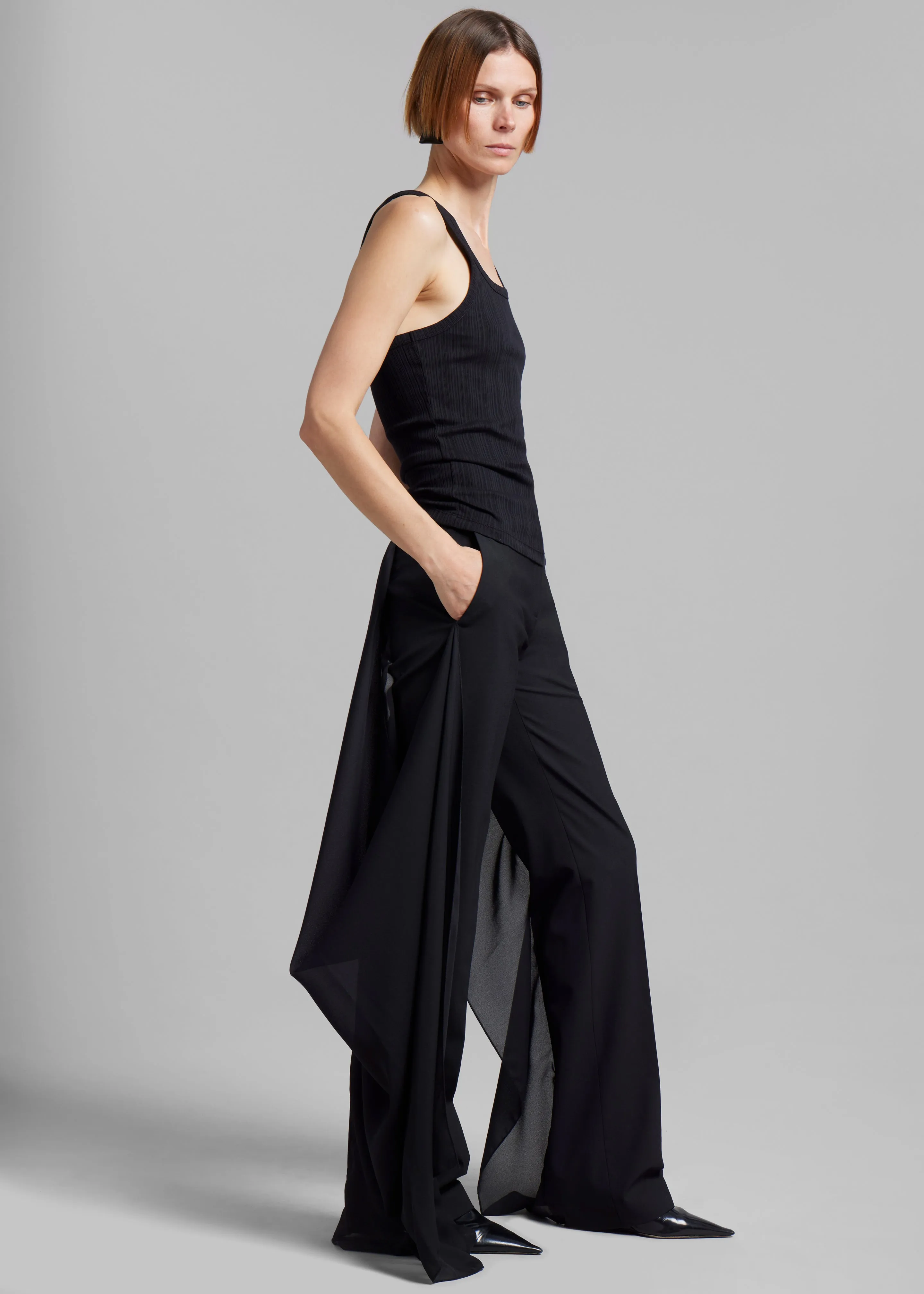 Coperni Voile Tailored Trousers - Black sold by Frankie Shop product image thumbnail 2