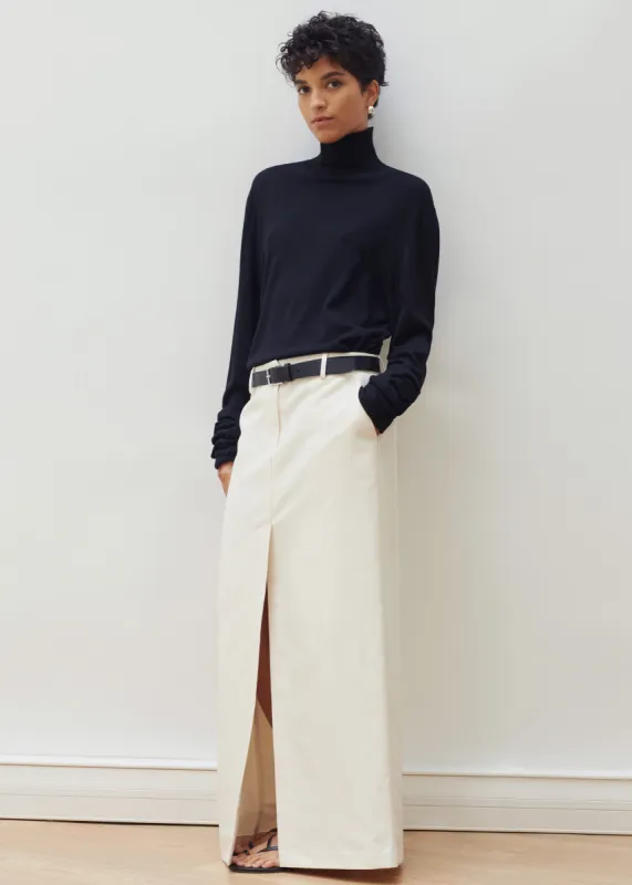 Carley Long Skirt - Cream sold by Frankie Shop
