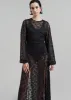 ROTATE Lace Maxi Slit Dress - Black sold by Frankie Shop