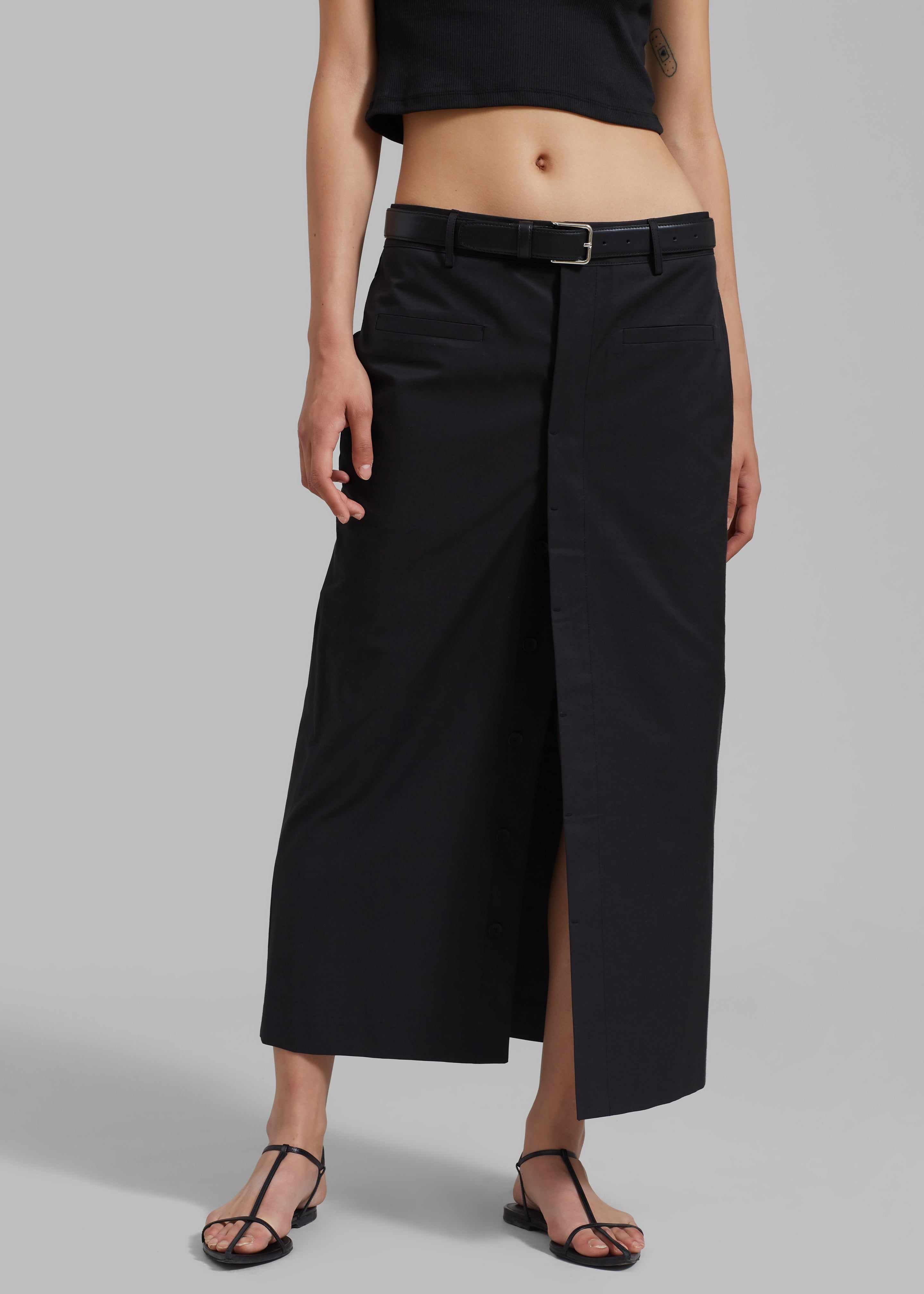 Norah Slit Midi Skirt - Black sold by Frankie Shop product image thumbnail 2