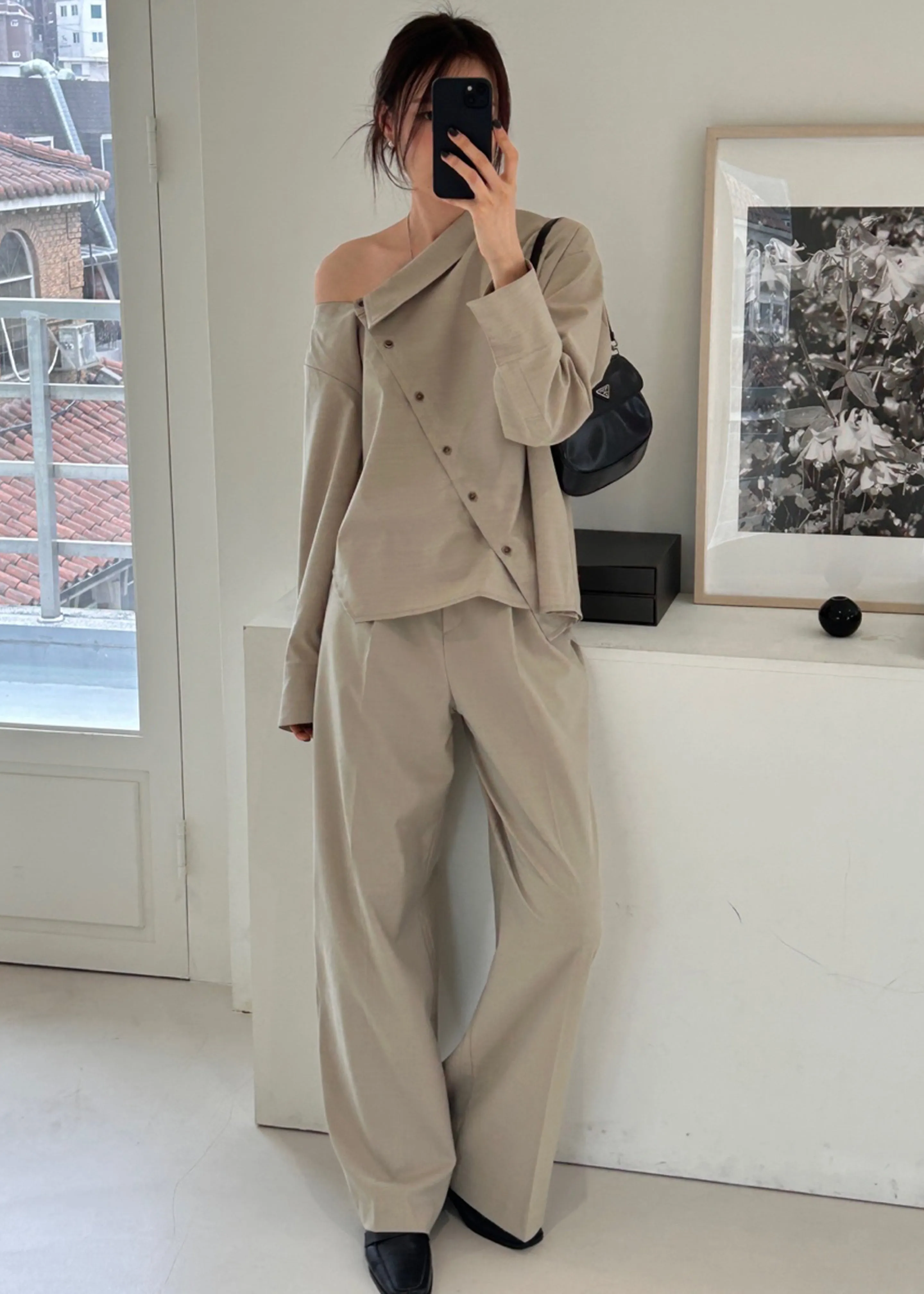 Roan Trousers - Beige sold by Frankie Shop product image thumbnail 2