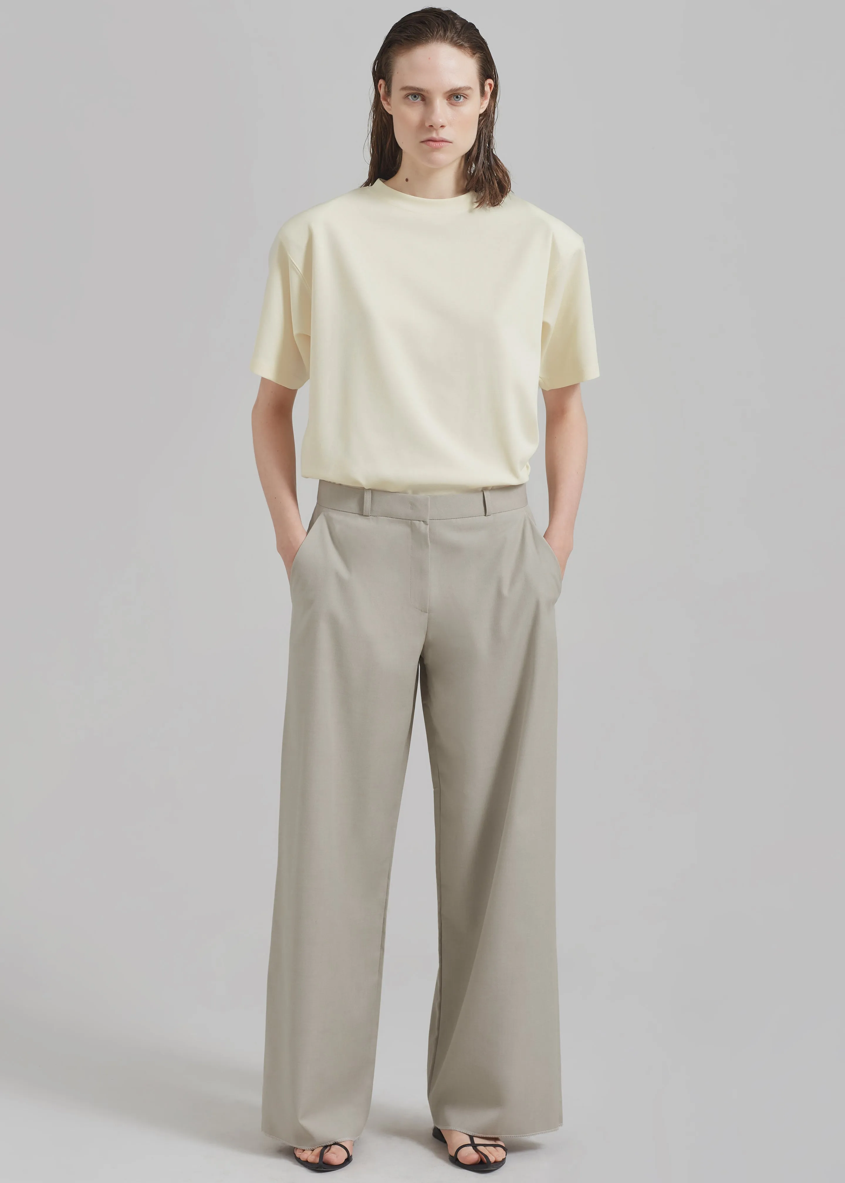 Charlotte Trousers - Beige sold by Frankie Shop product image thumbnail 3
