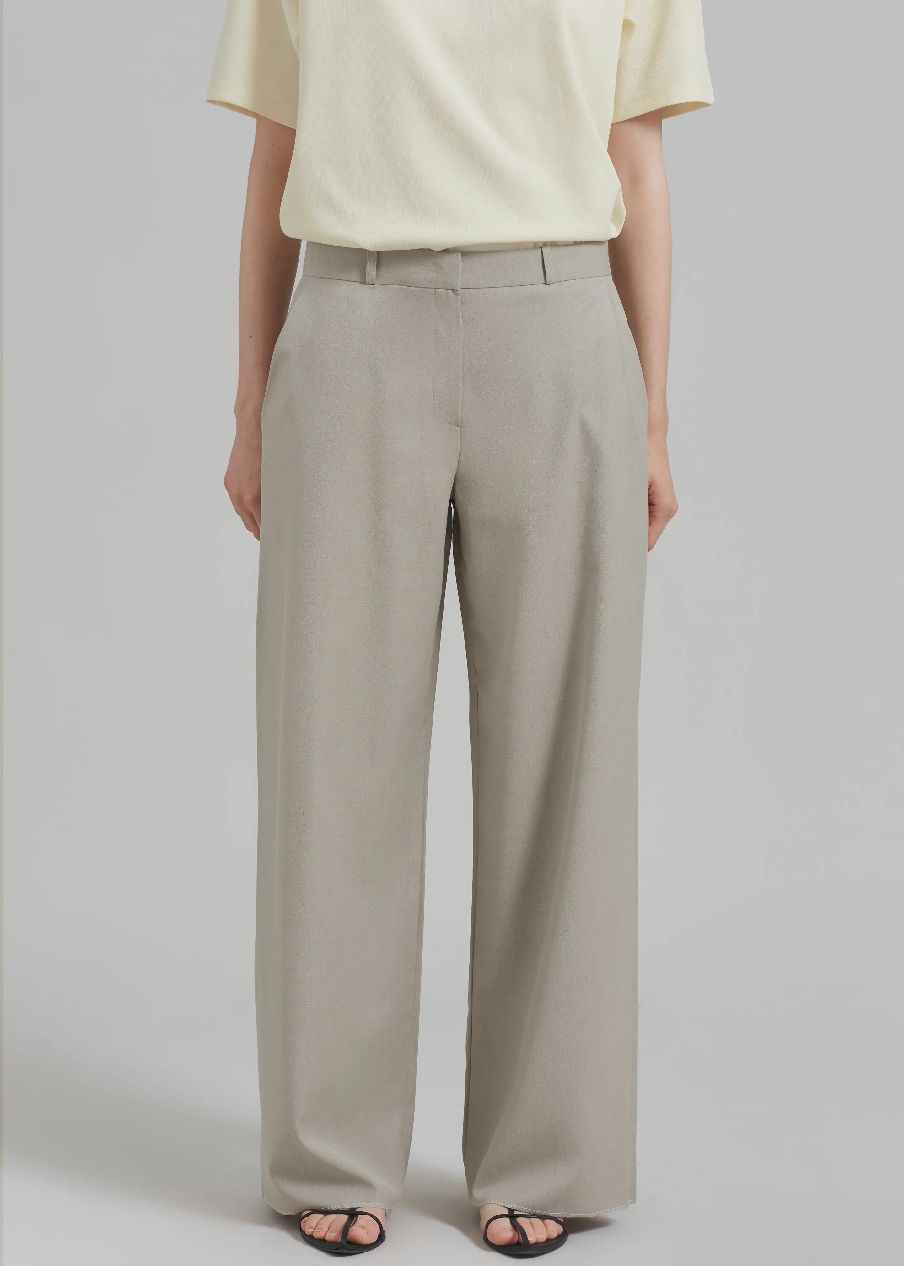 Charlotte Trousers - Beige sold by Frankie Shop product image thumbnail 5