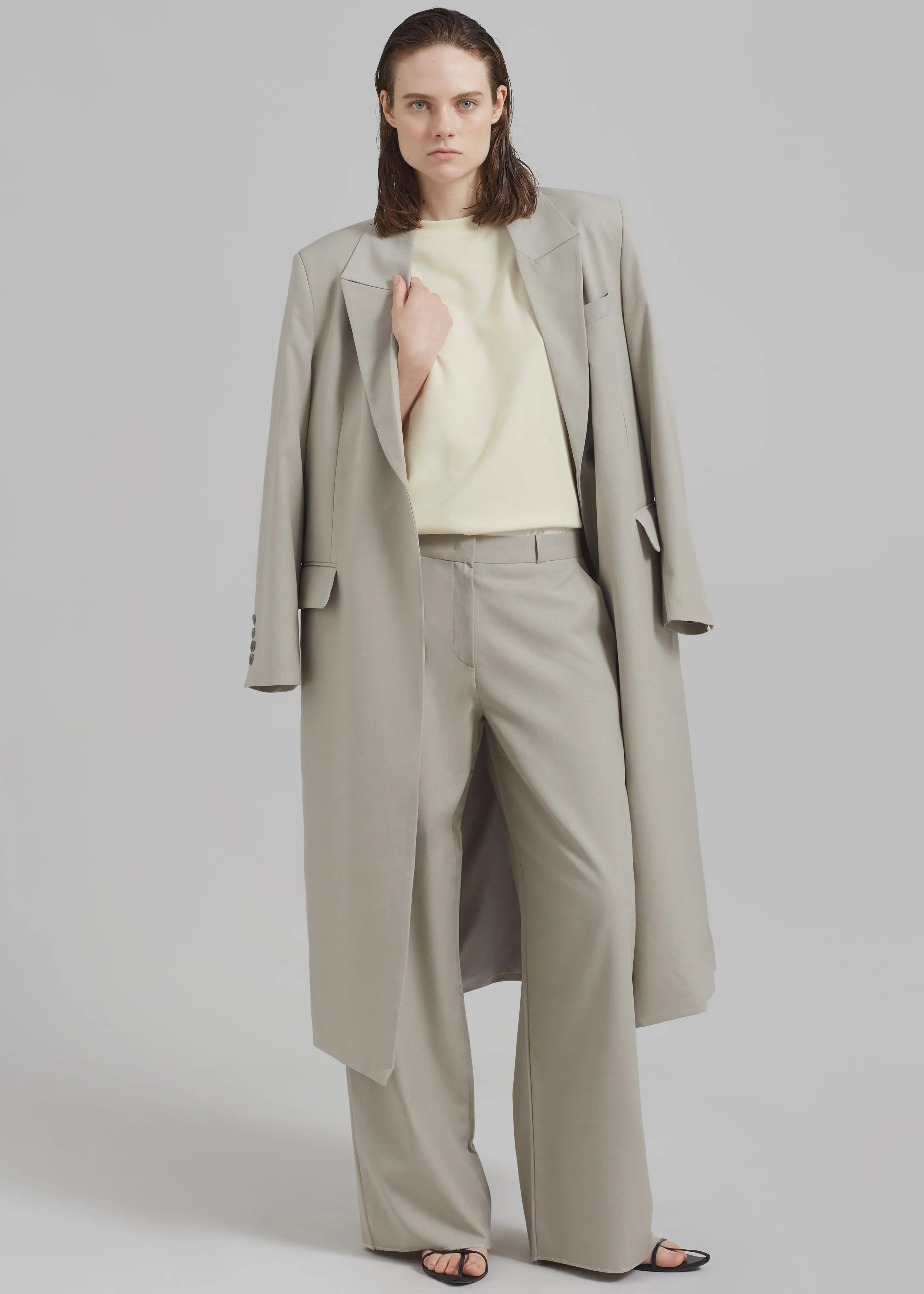 Charlotte Trousers - Beige sold by Frankie Shop product image thumbnail 4