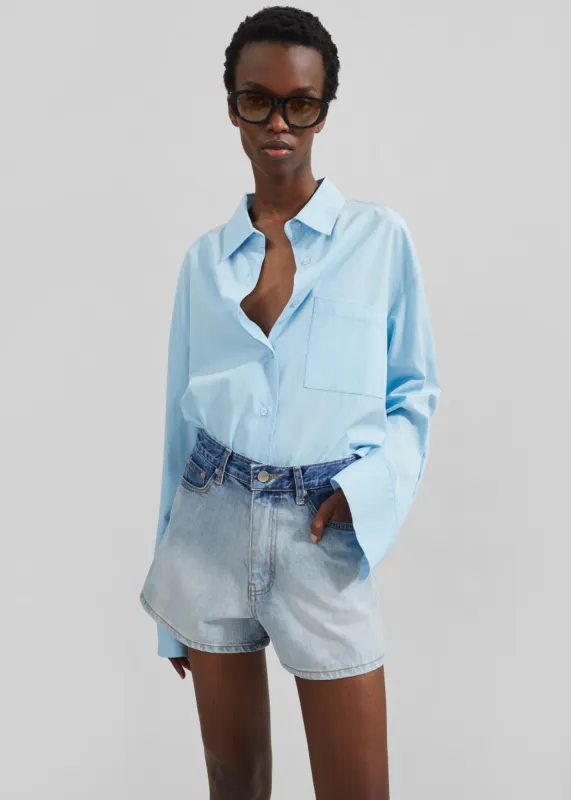 Lui Shirt - Sky sold by Frankie Shop