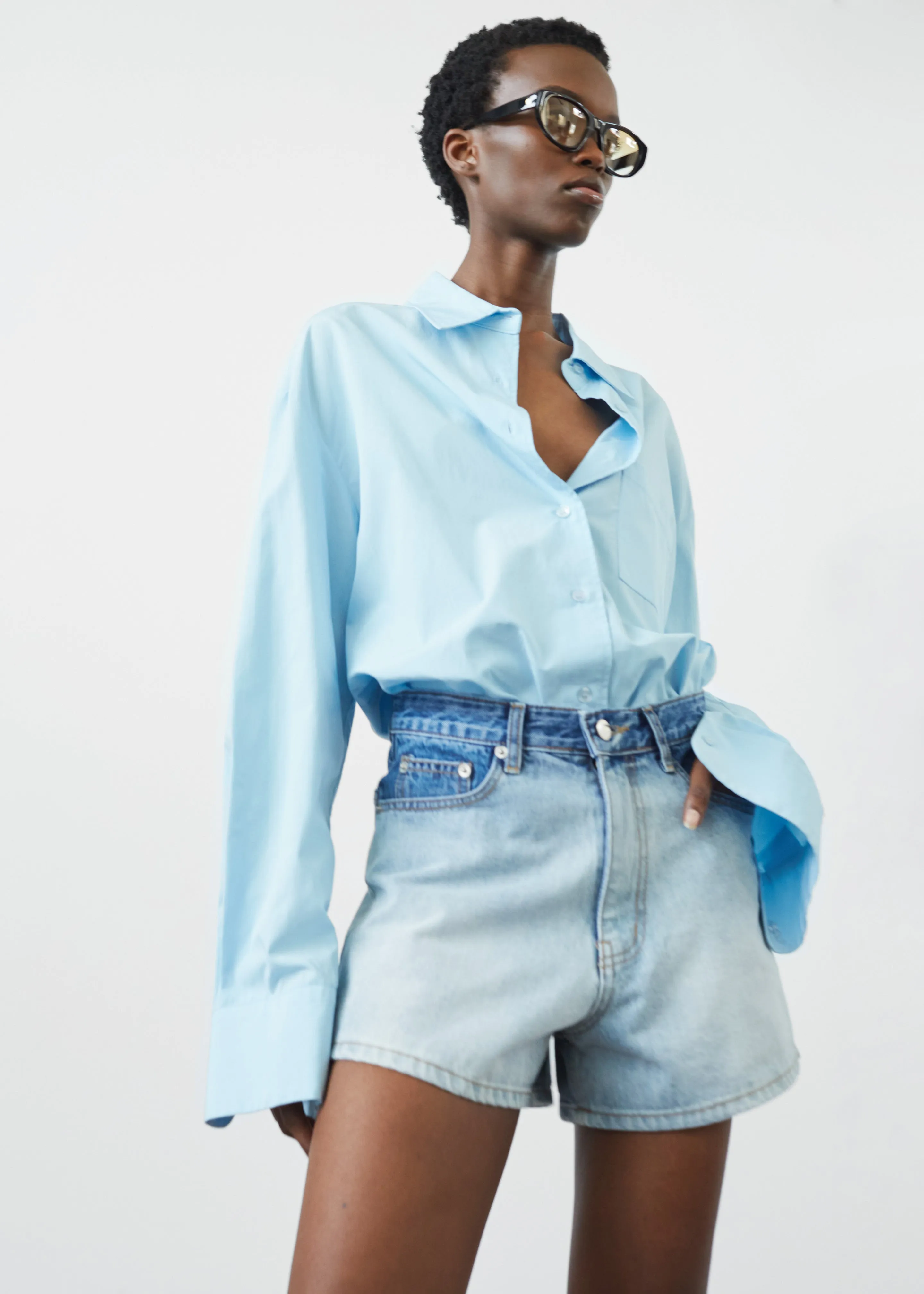 Lui Shirt - Sky sold by Frankie Shop product image thumbnail 2