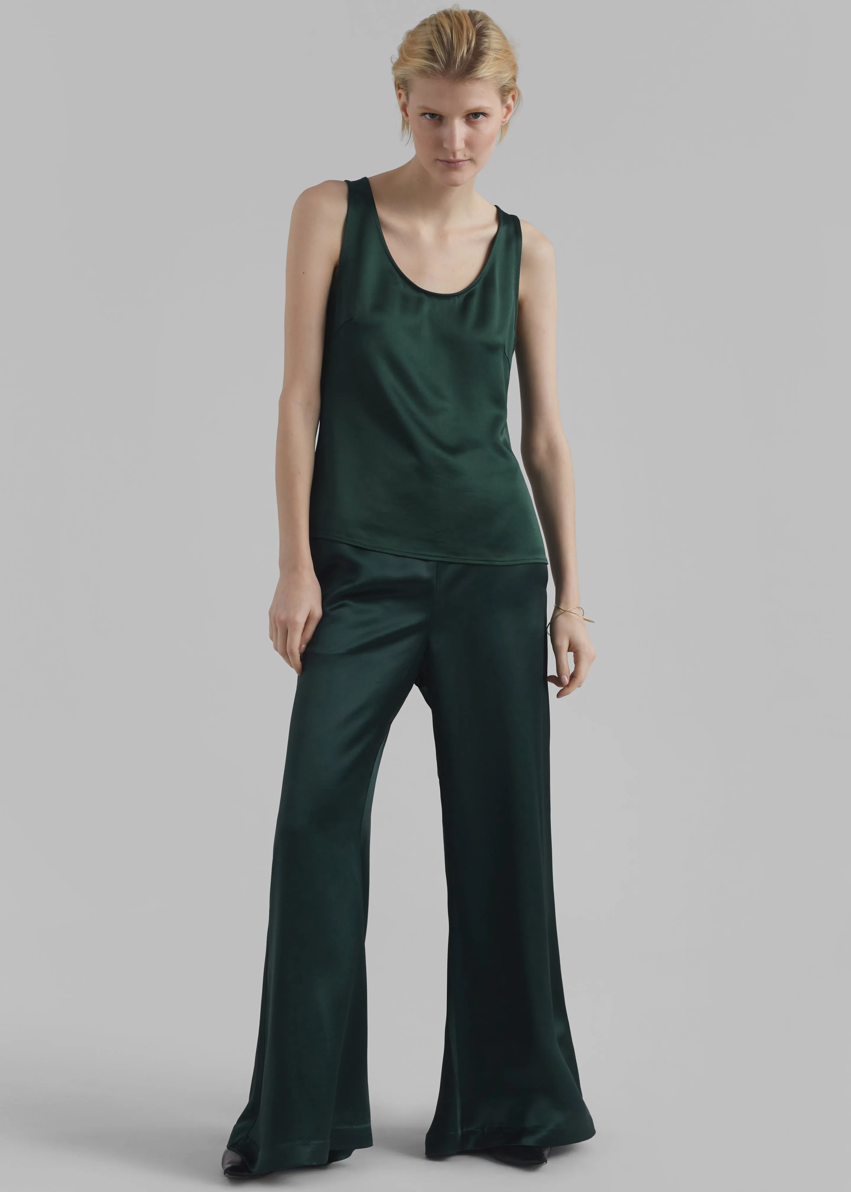 By Malene Birger Lucee Flared Trousers - Sycamore sold by Frankie Shop product image thumbnail 3