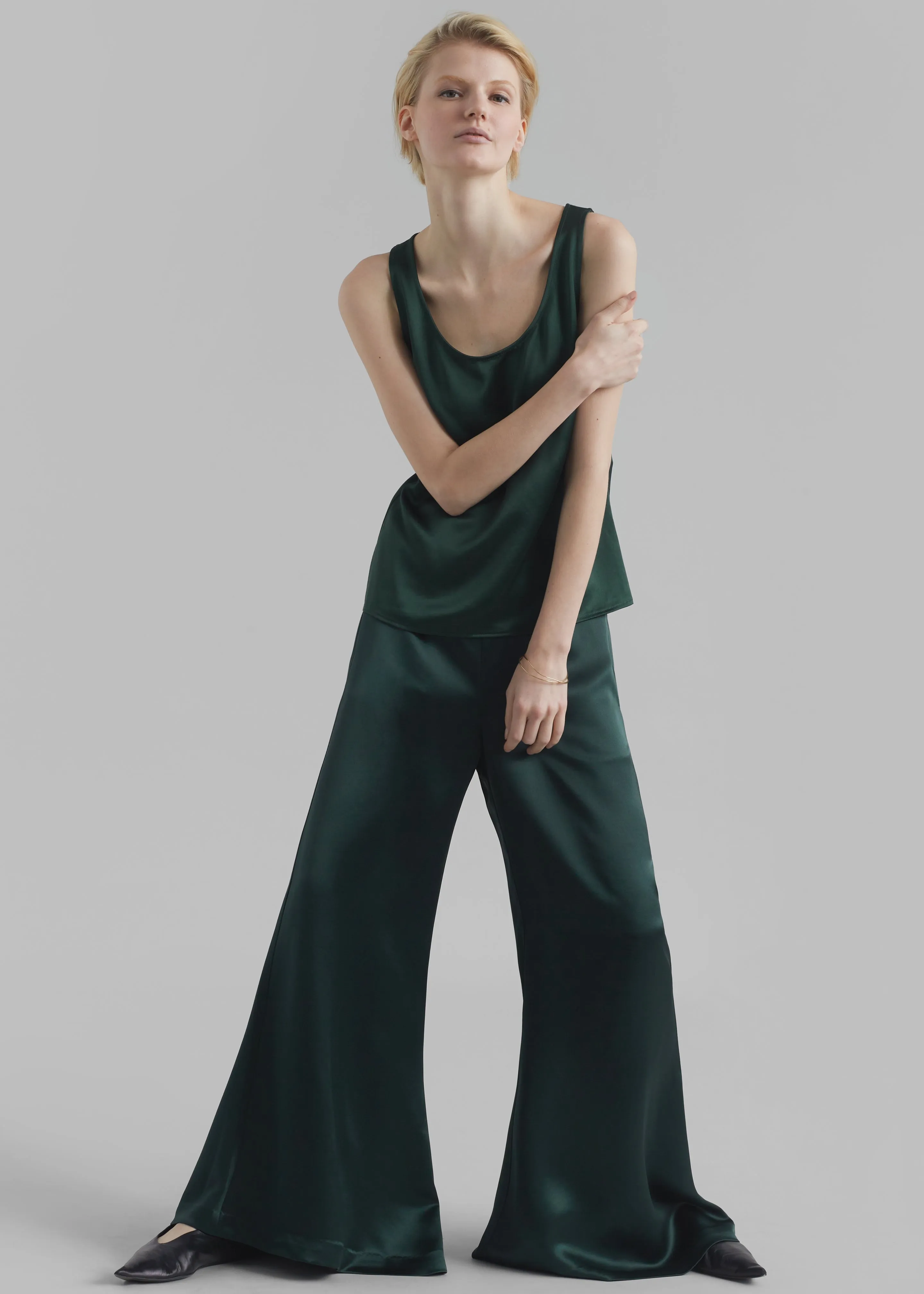 By Malene Birger Lucee Flared Trousers - Sycamore sold by Frankie Shop