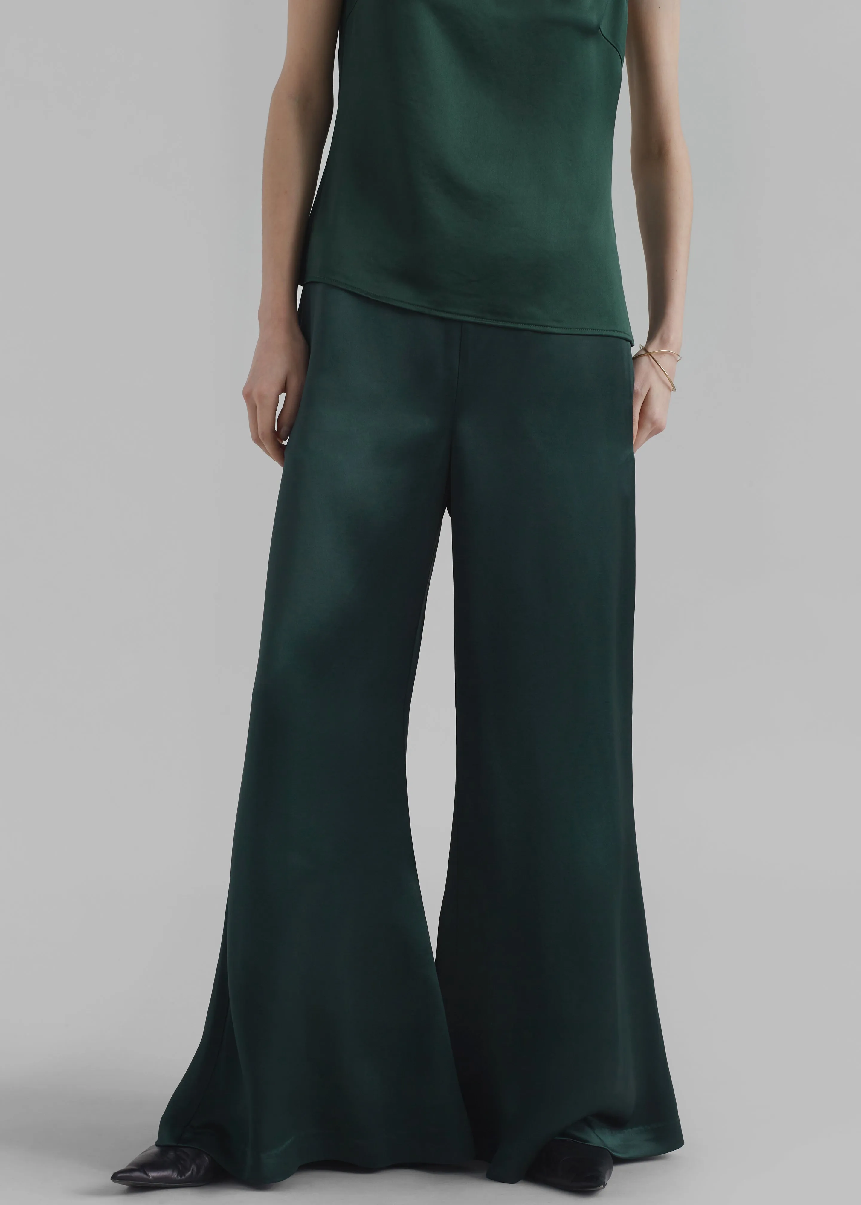 By Malene Birger Lucee Flared Trousers - Sycamore sold by Frankie Shop product image thumbnail 2