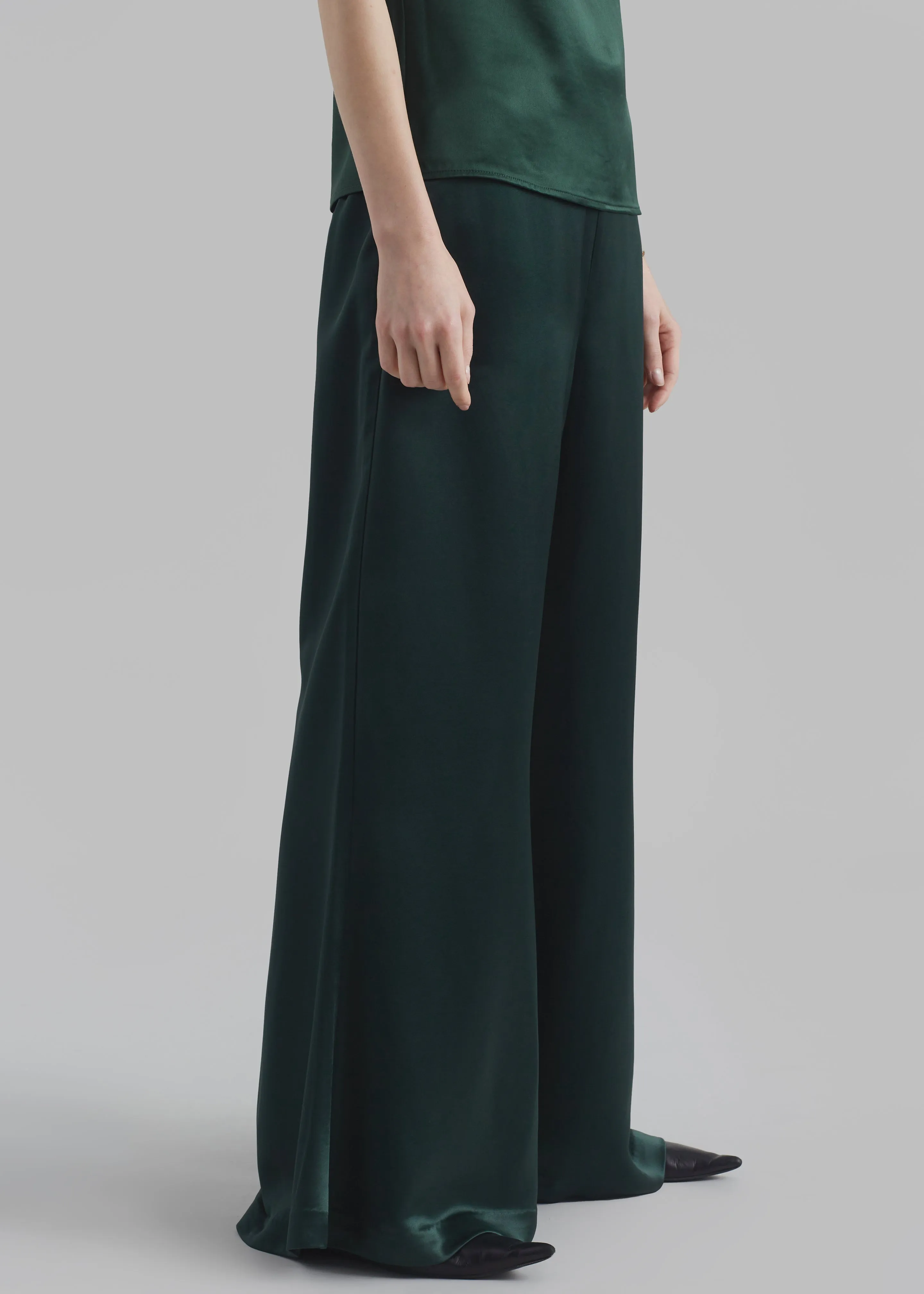 By Malene Birger Lucee Flared Trousers - Sycamore sold by Frankie Shop product image thumbnail 5