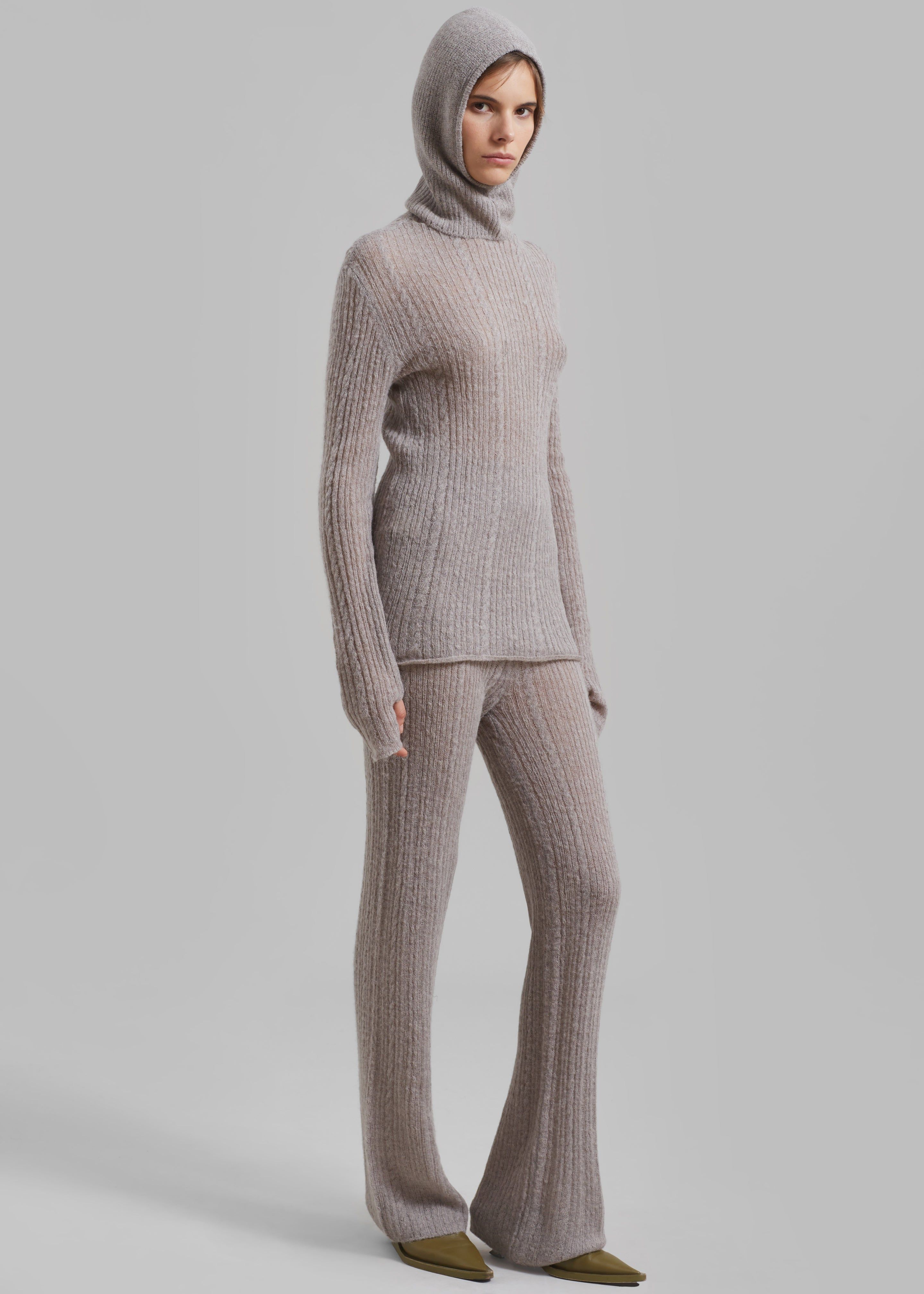 Amomento Sheer Knit Pants - Charcoal sold by Frankie Shop product image thumbnail 3