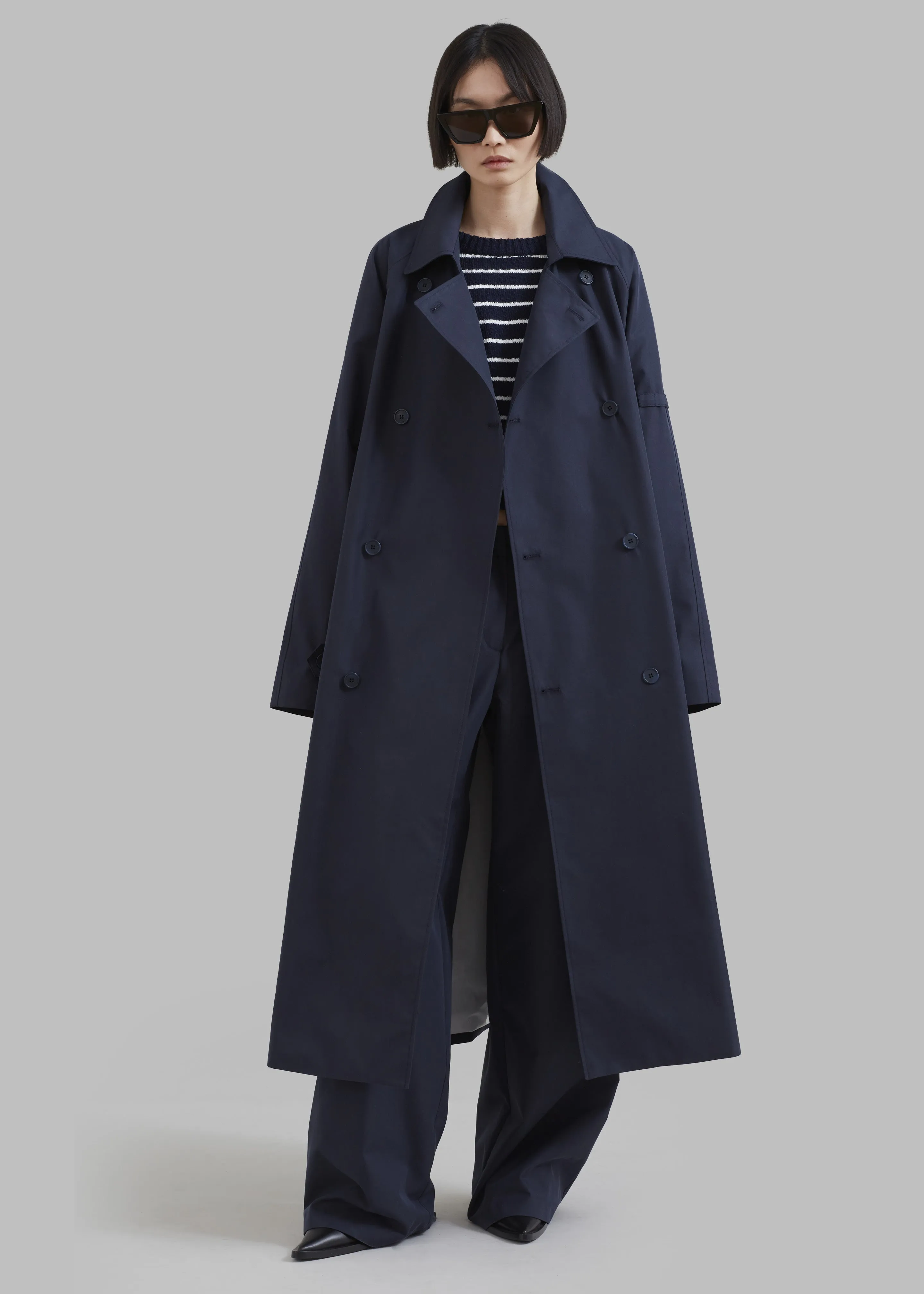 Anderson Trench Coat - Dark Navy sold by Frankie Shop product image thumbnail 2