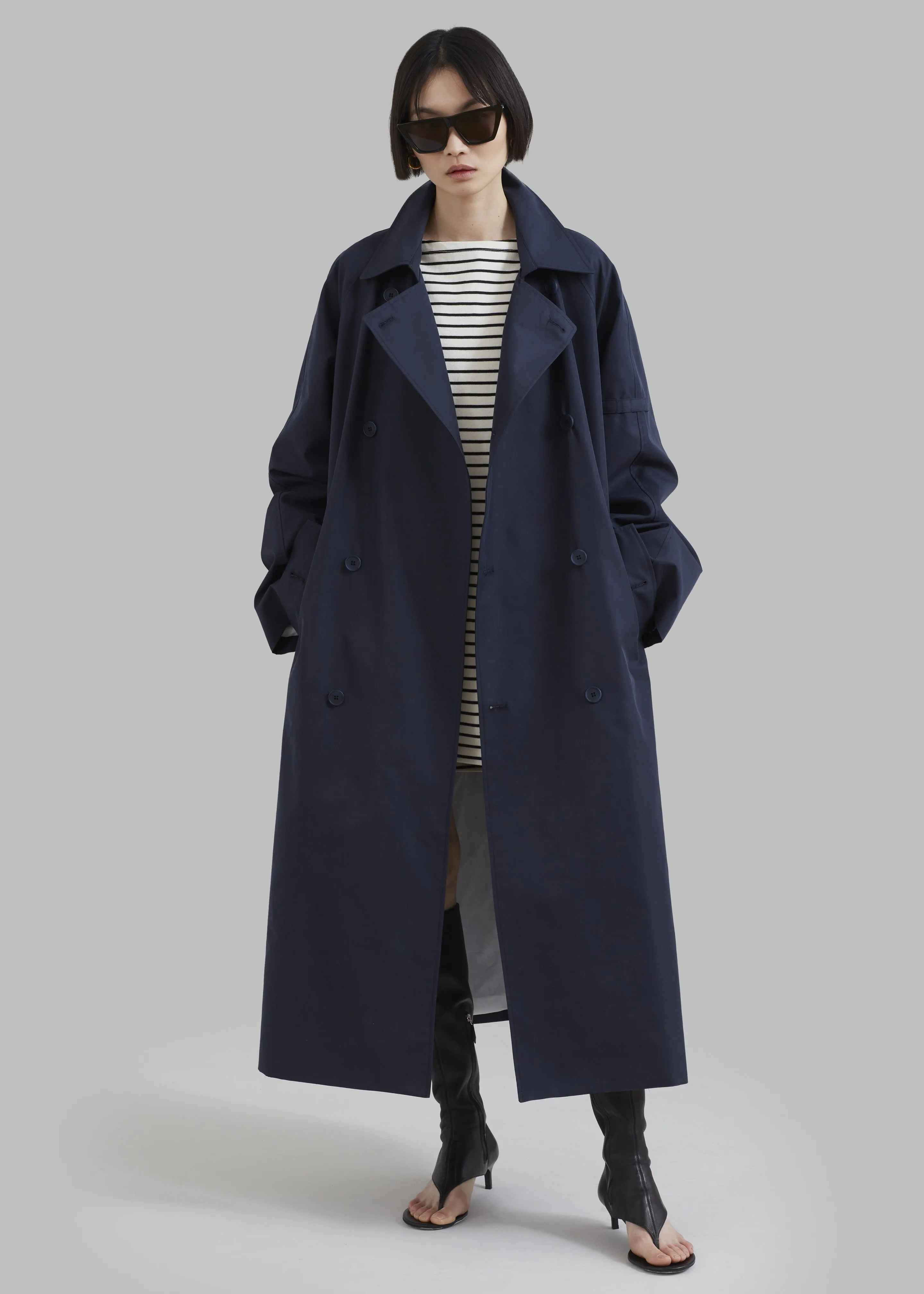 Anderson Trench Coat - Dark Navy sold by Frankie Shop product image thumbnail 5