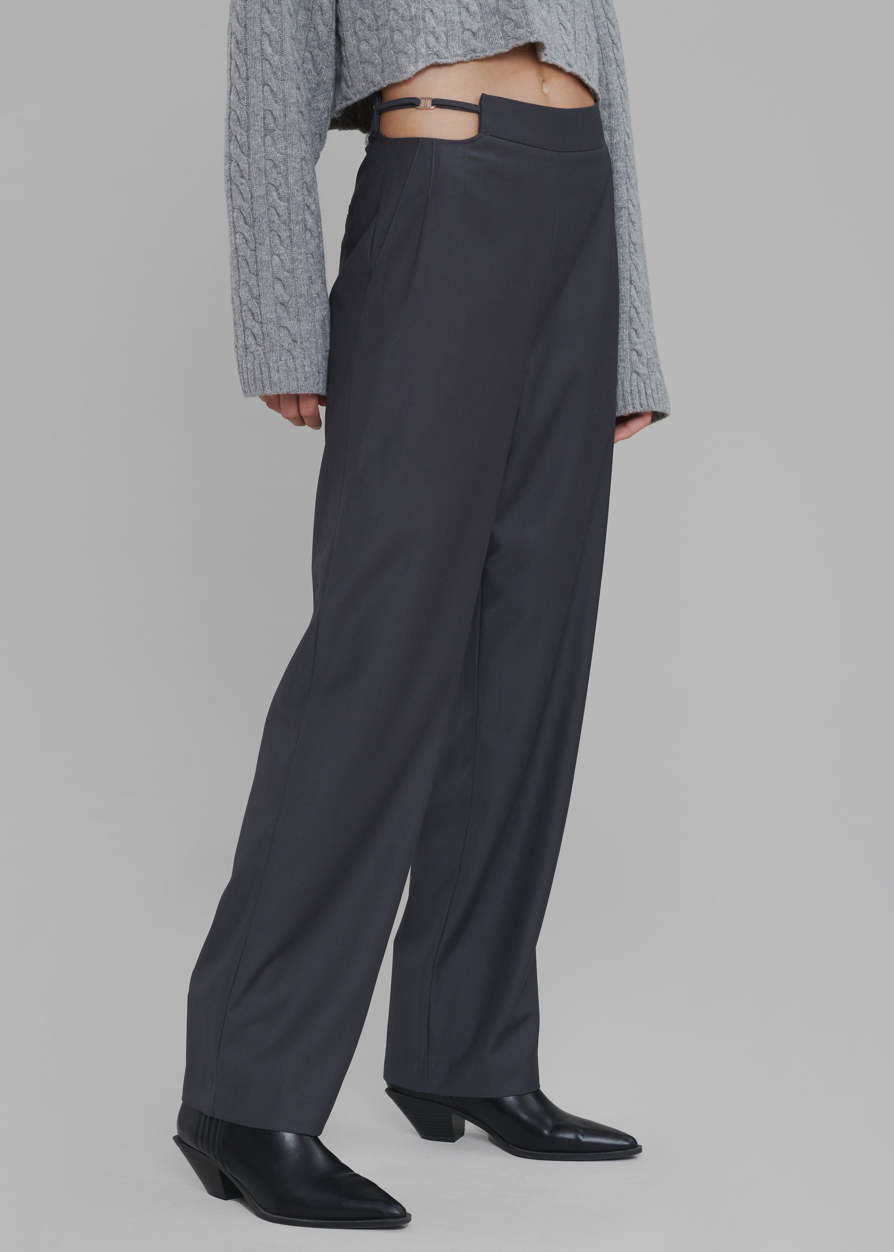 Louise Cut Out Trousers - Charcoal sold by Frankie Shop product image thumbnail 4