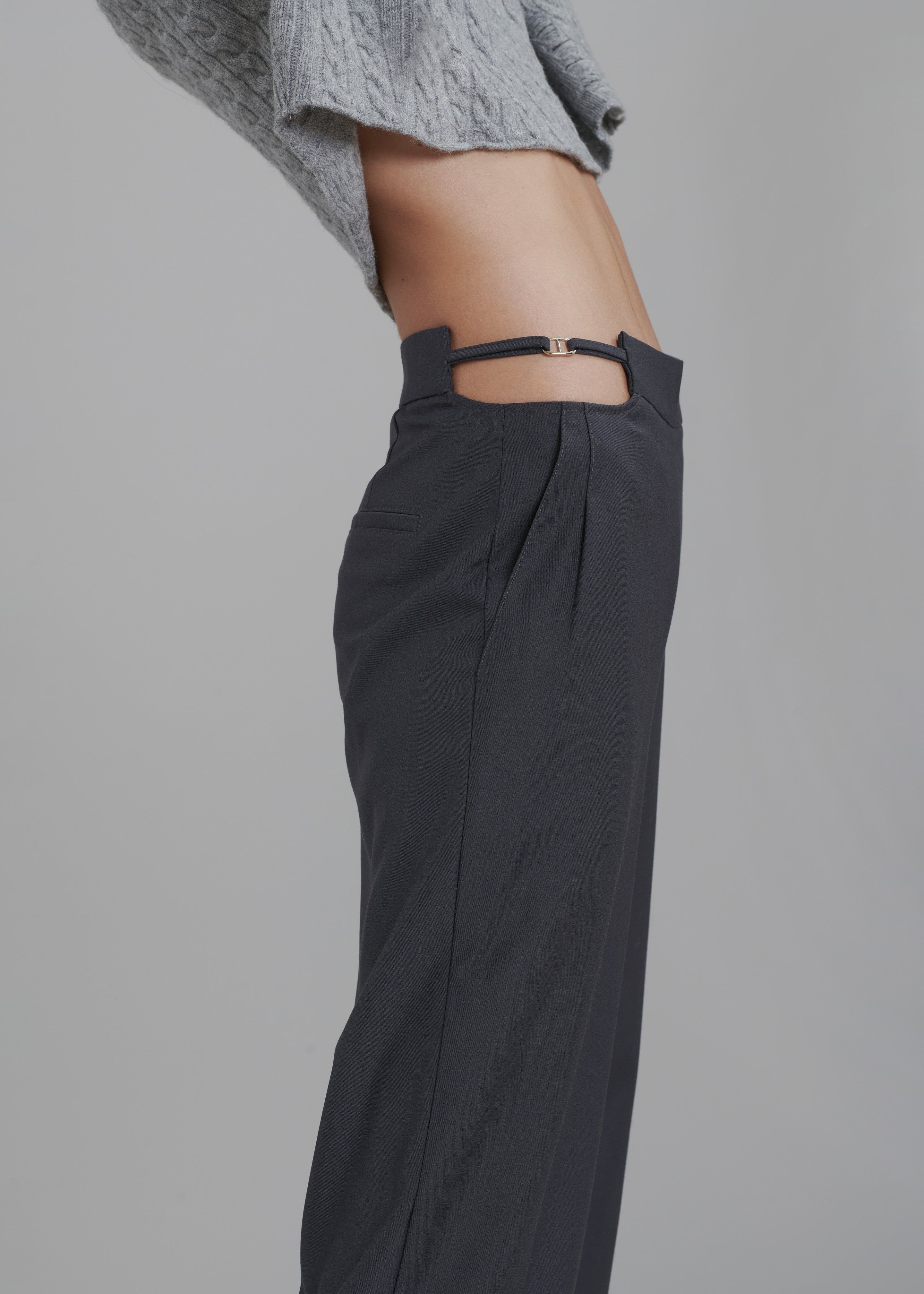Louise Cut Out Trousers - Charcoal sold by Frankie Shop product image thumbnail 5