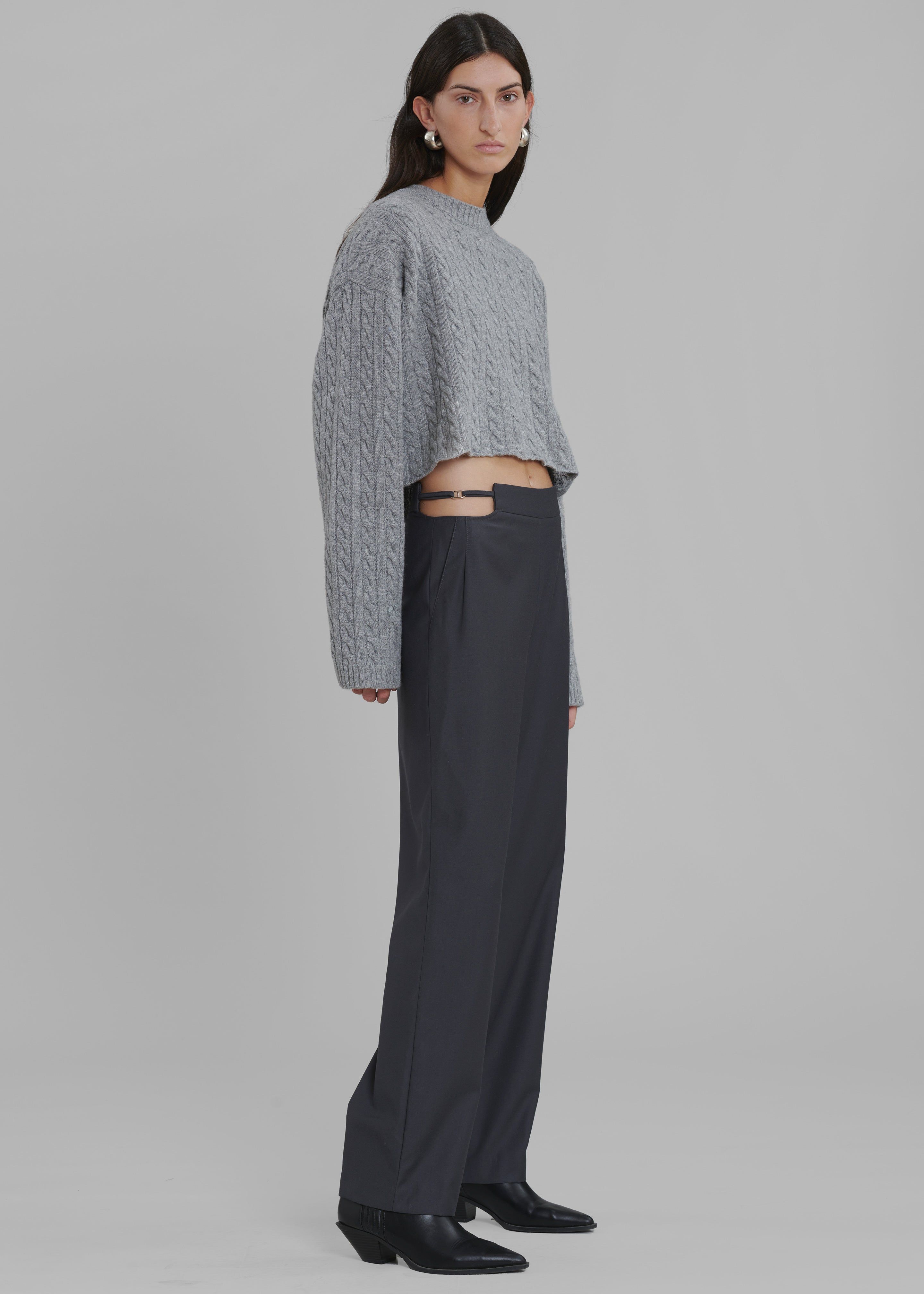 Louise Cut Out Trousers - Charcoal sold by Frankie Shop product image thumbnail 3