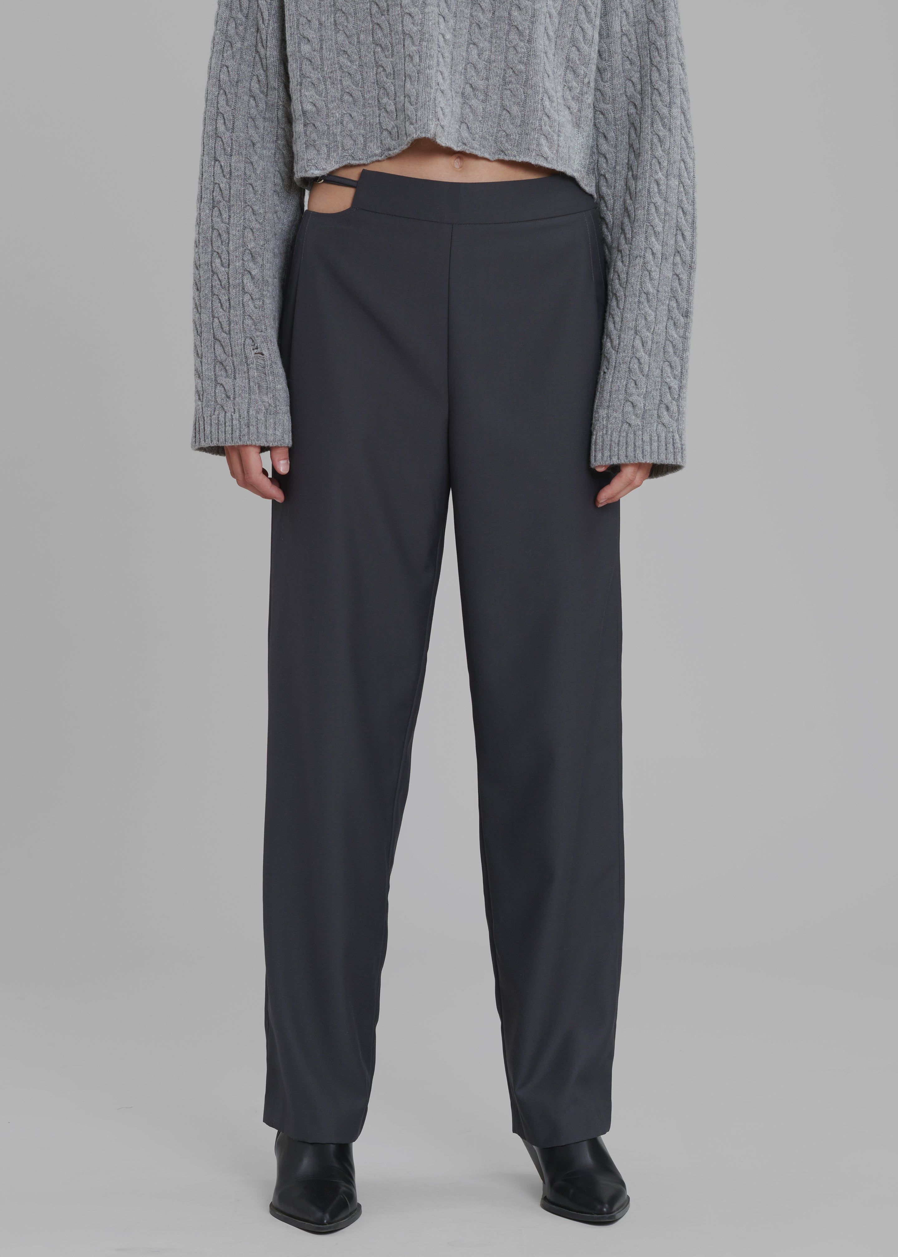 Louise Cut Out Trousers - Charcoal sold by Frankie Shop product image thumbnail 6