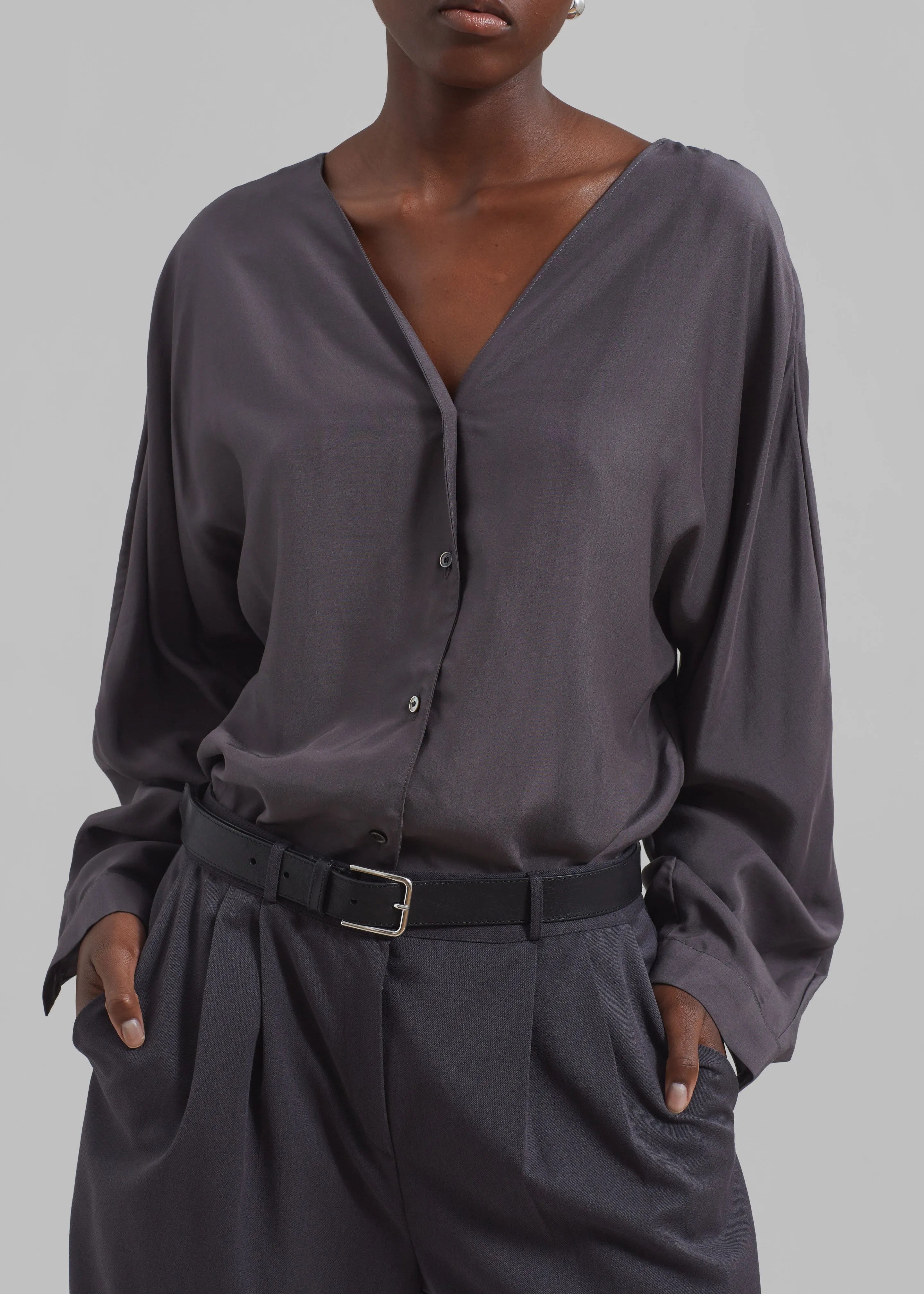 Finley Blouse - Charcoal sold by Frankie Shop product image thumbnail 5