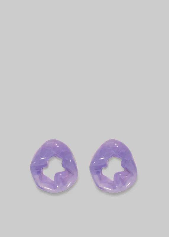 Completedworks Scrunch Bio-Resin Earrings - Lilac made by Frankie Shop