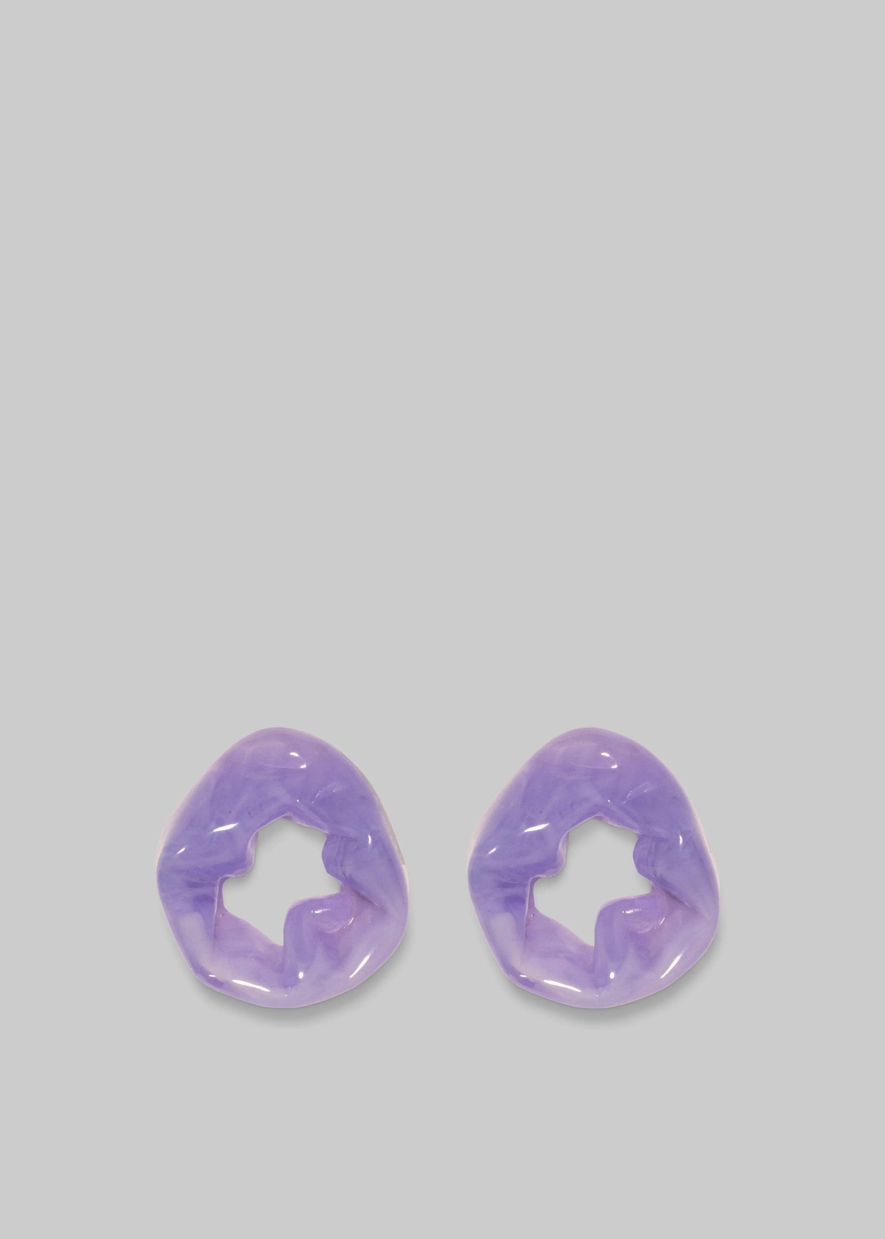 Completedworks Scrunch Bio-Resin Earrings - Lilac sold by Frankie Shop