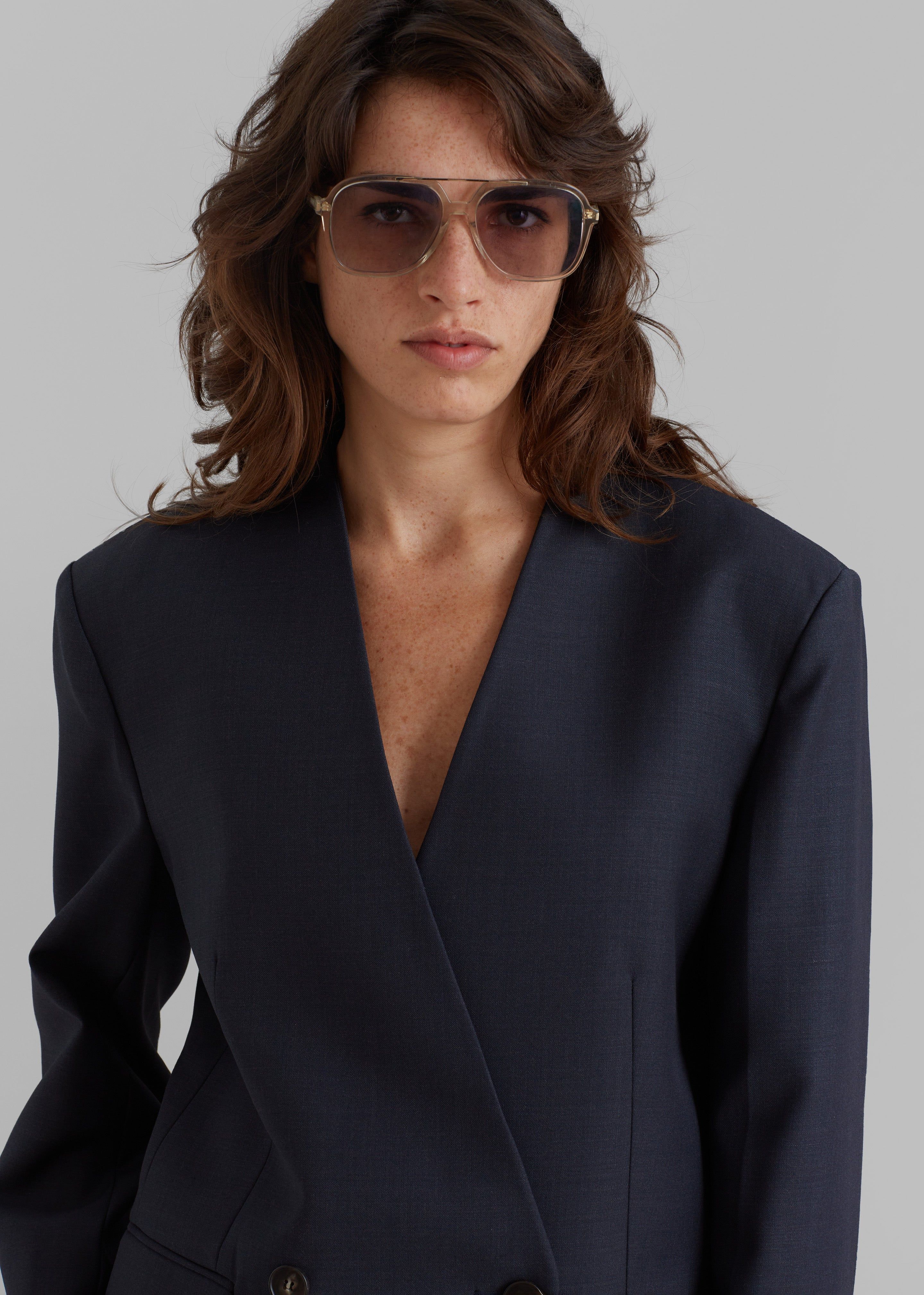 Lyxe Collarless Blazer - Charcoal sold by Frankie Shop product image thumbnail 4