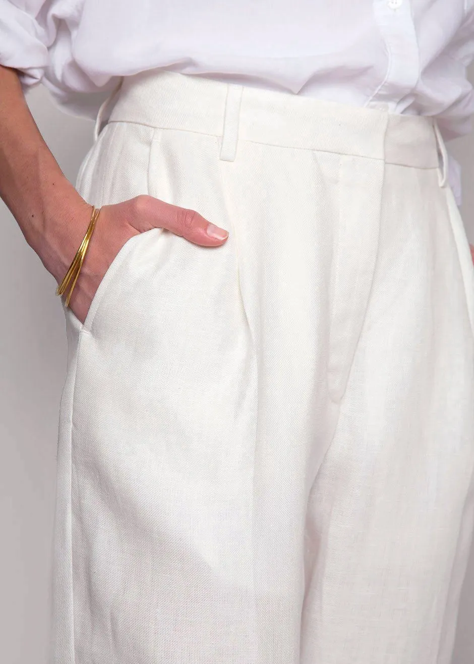 Remain Birger Christensen Paris Pants - White Asparagus sold by Frankie Shop product image thumbnail 3