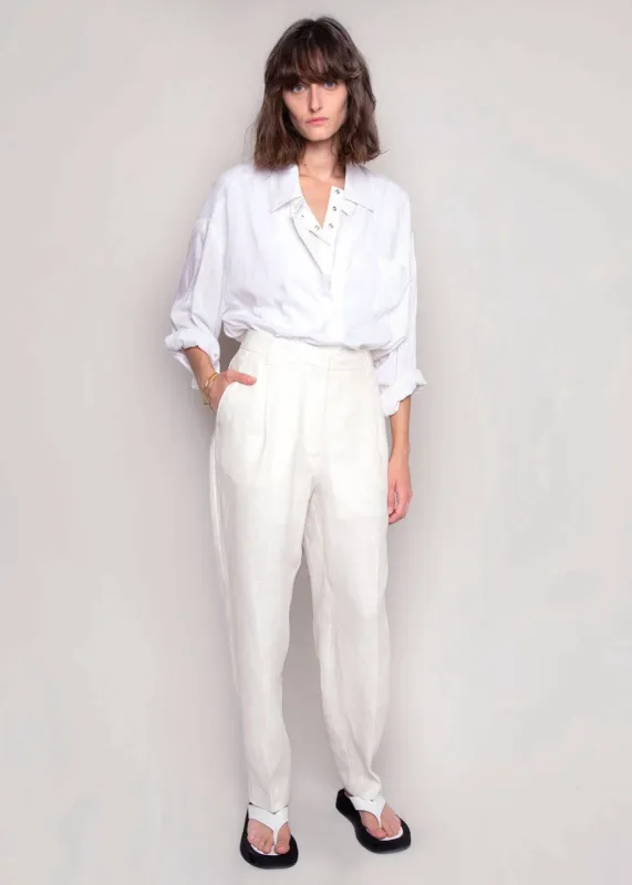 Remain Birger Christensen Paris Pants - White Asparagus sold by Frankie Shop