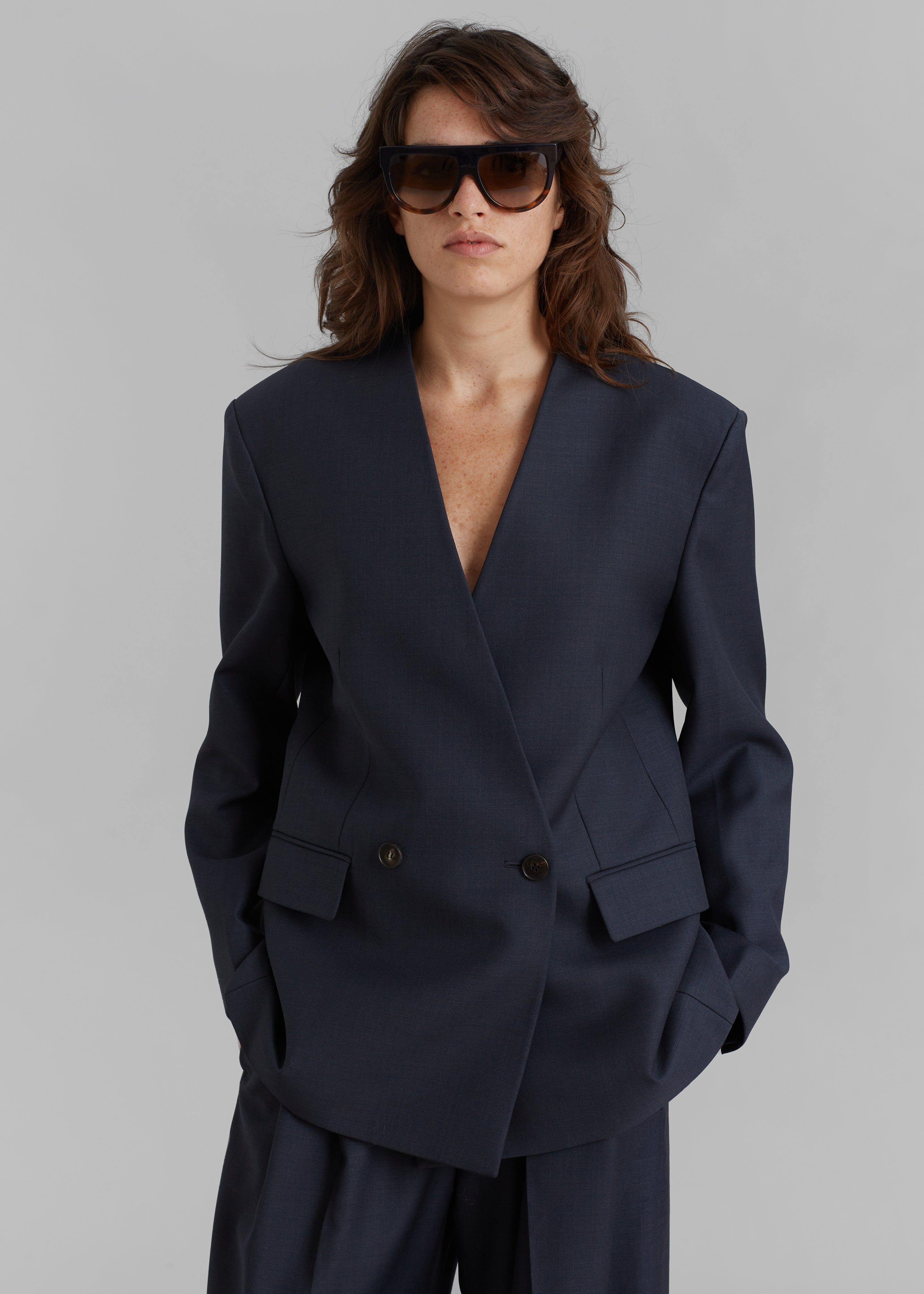 Lyxe Collarless Blazer - Charcoal sold by Frankie Shop product image thumbnail 5