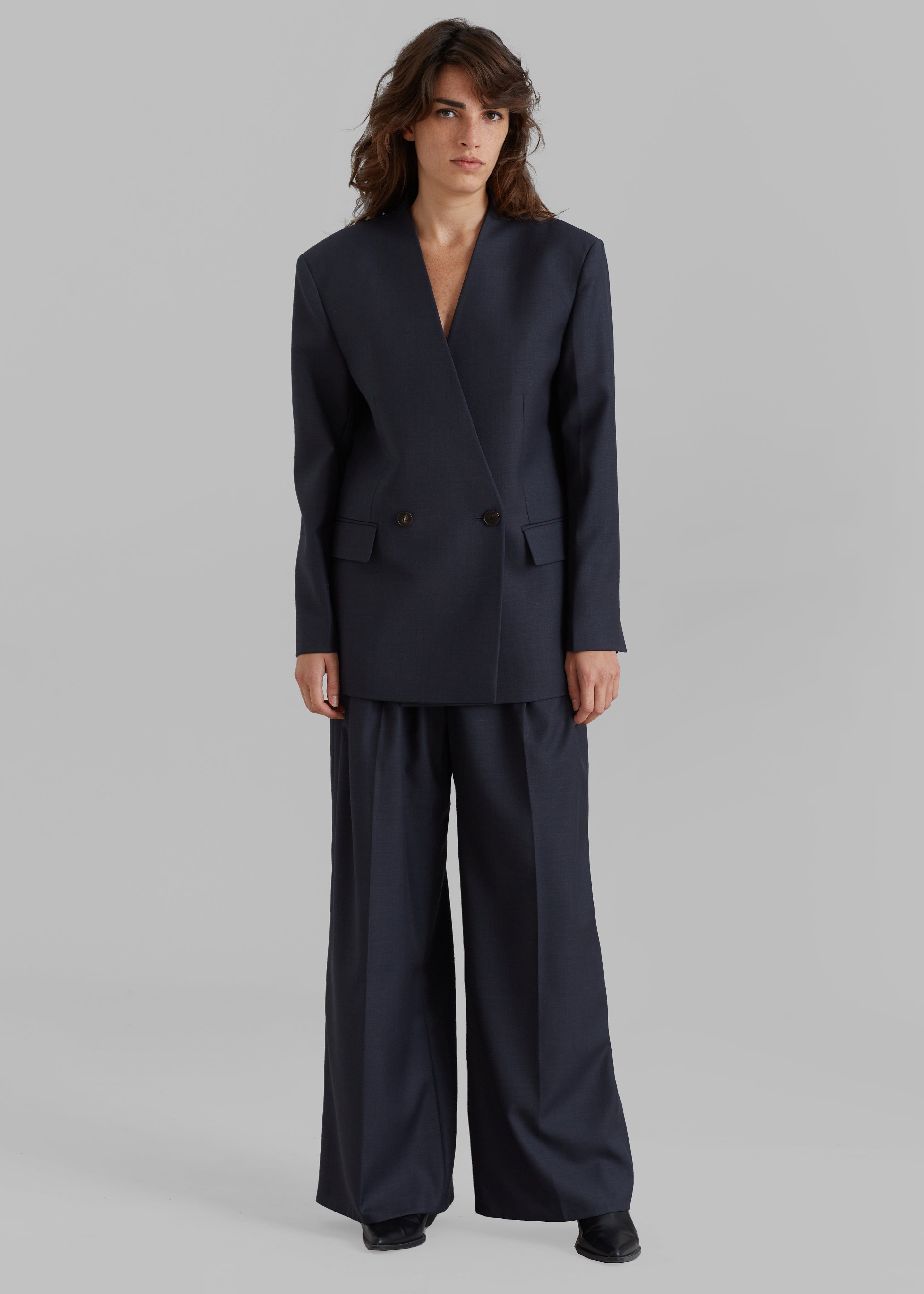 Lyxe Collarless Blazer - Charcoal sold by Frankie Shop product image thumbnail 3