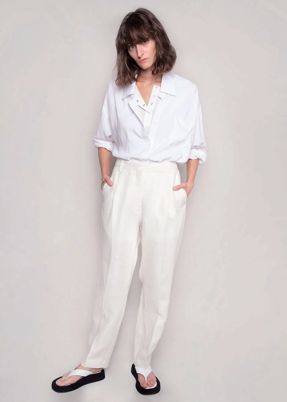 Remain Birger Christensen Paris Pants - White Asparagus sold by Frankie Shop product image thumbnail 5