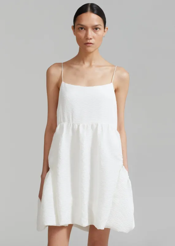 Alisa Pocket Mini Dress - White made by Frankie Shop