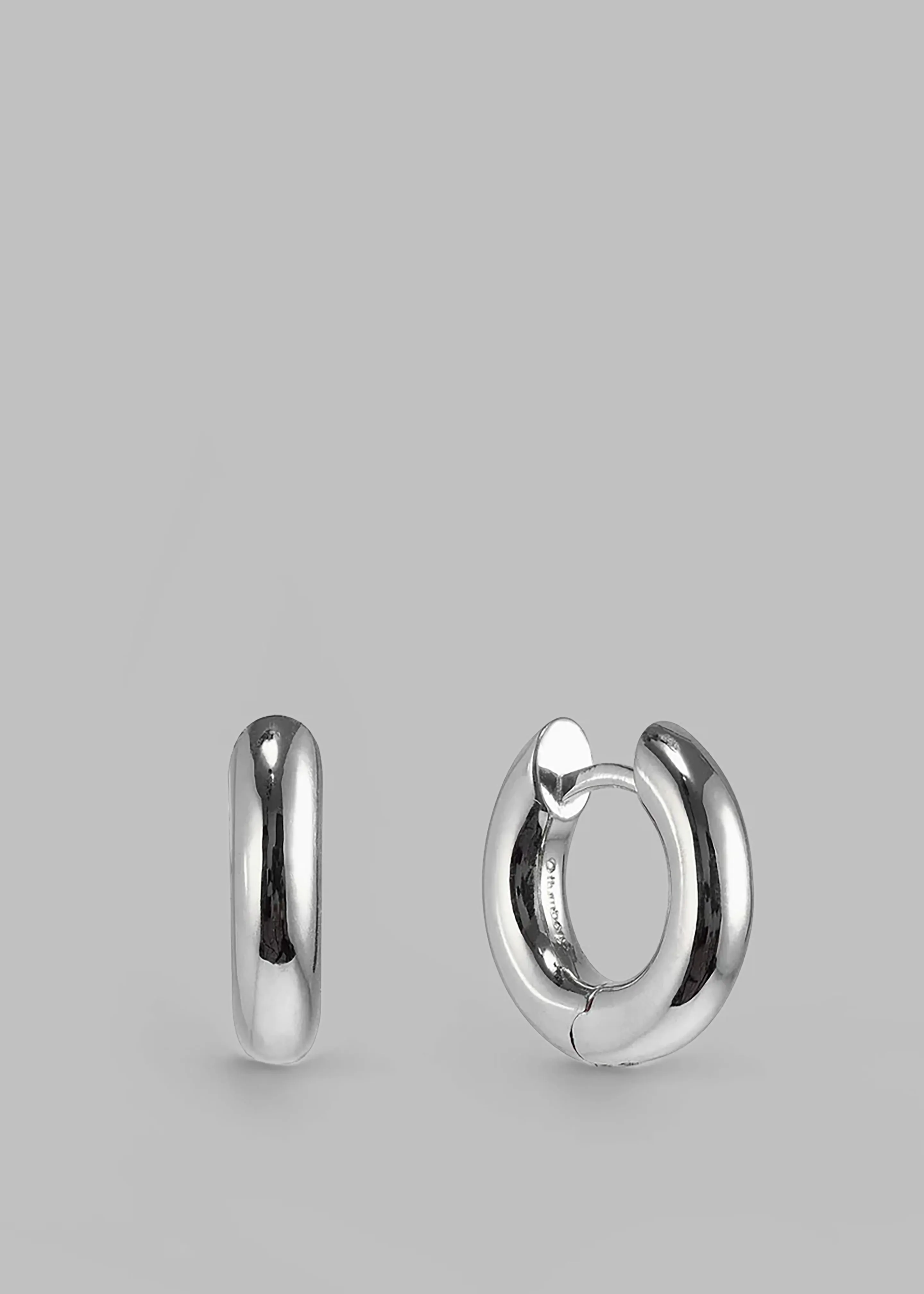 Otiumberg Small Chunky Hoops - Sterling Silver sold by Frankie Shop
