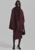 Brooklyn Midi Skirt - Burgundy sold by Frankie Shop