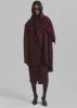 Brooklyn Midi Skirt - Burgundy sold by Frankie Shop