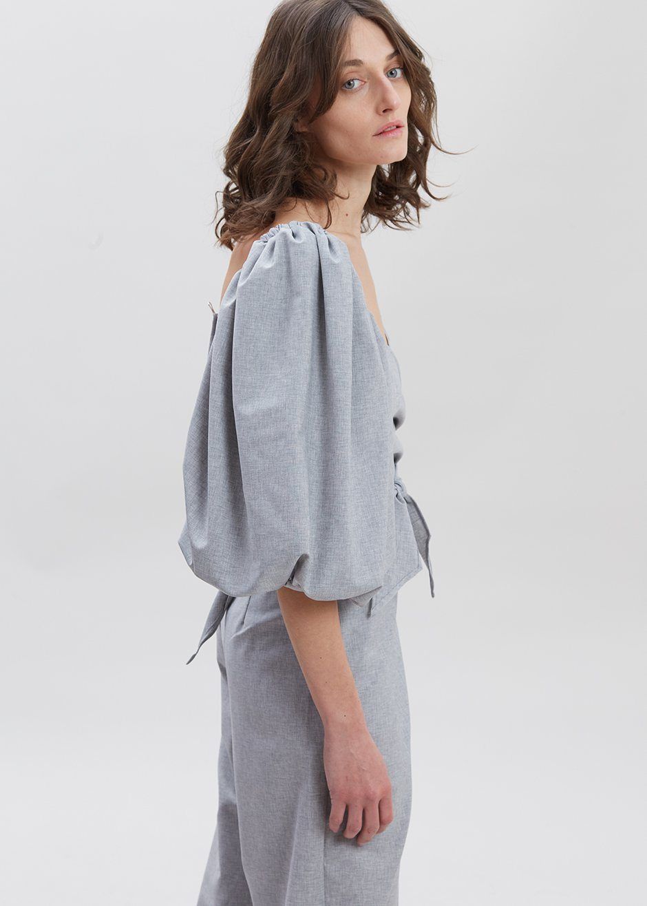 Shaina Mote Jasper Top - Heather Grey sold by Frankie Shop product image thumbnail 2