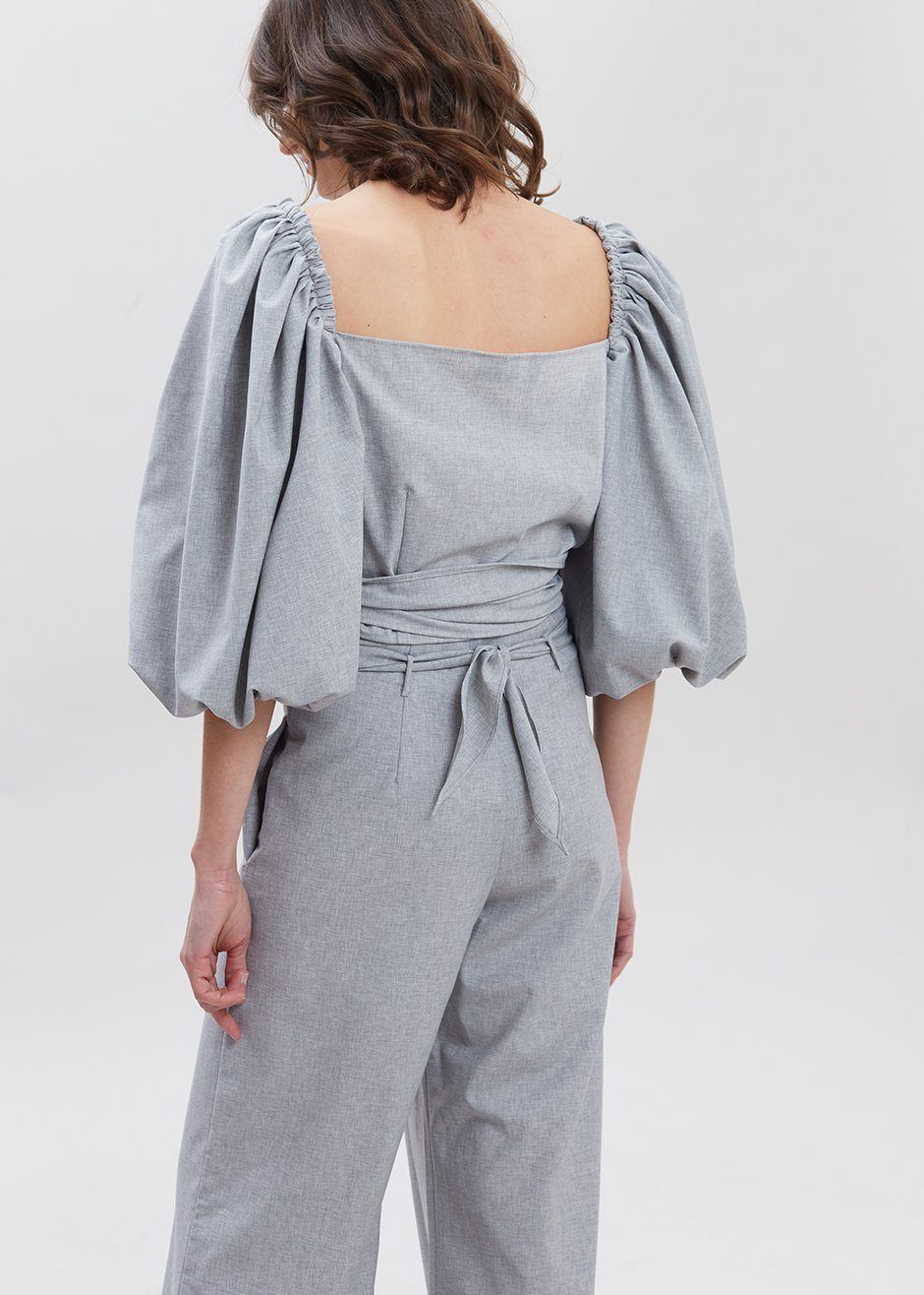 Shaina Mote Jasper Top - Heather Grey sold by Frankie Shop product image thumbnail 3