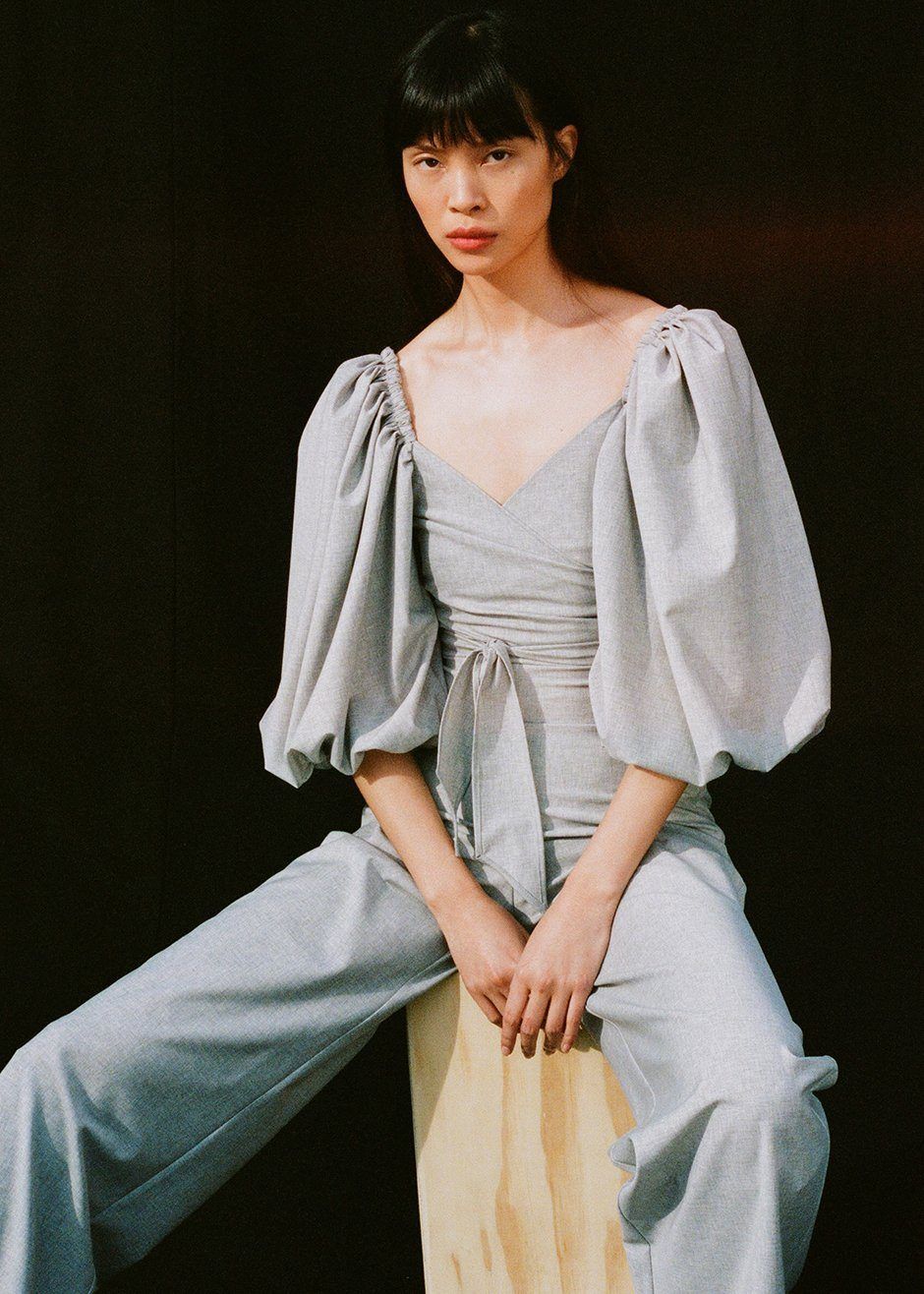 Shaina Mote Jasper Top - Heather Grey sold by Frankie Shop product image thumbnail 5