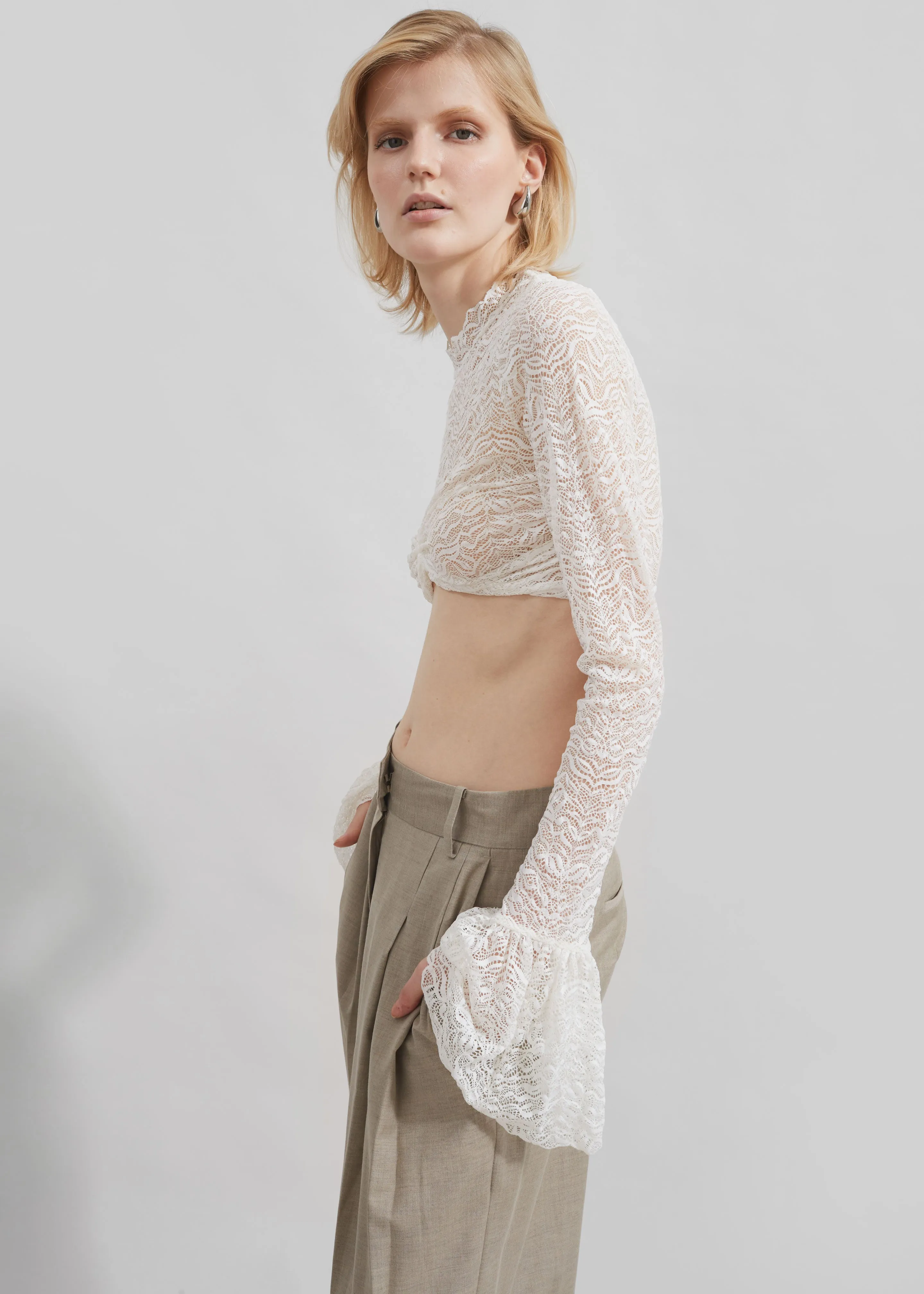 Beaufille Frida Blouse - White sold by Frankie Shop product image thumbnail 2