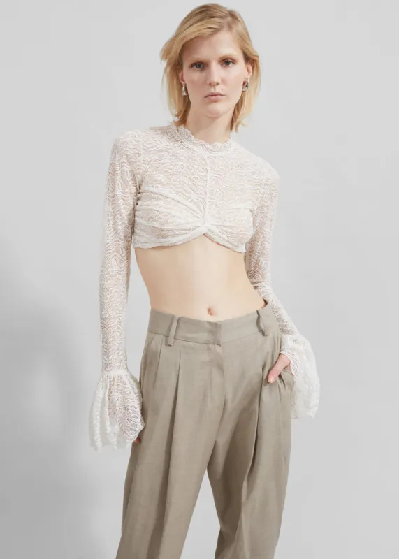 Beaufille Frida Blouse - White sold by Frankie Shop