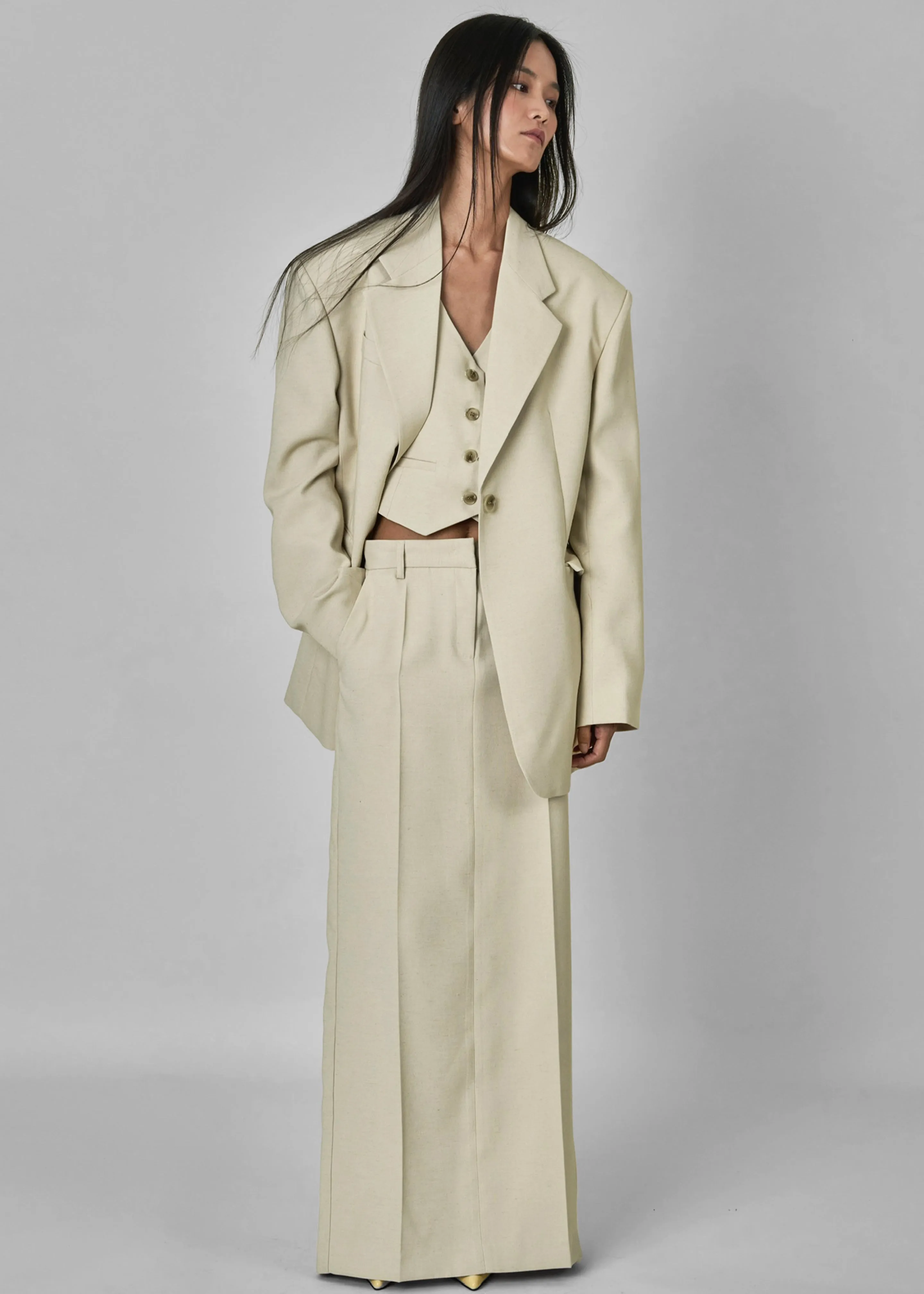 Indio Maxi Skirt - Beige sold by Frankie Shop