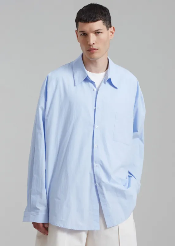 Darren Oversized Shirt - Light Blue sold by Frankie Shop