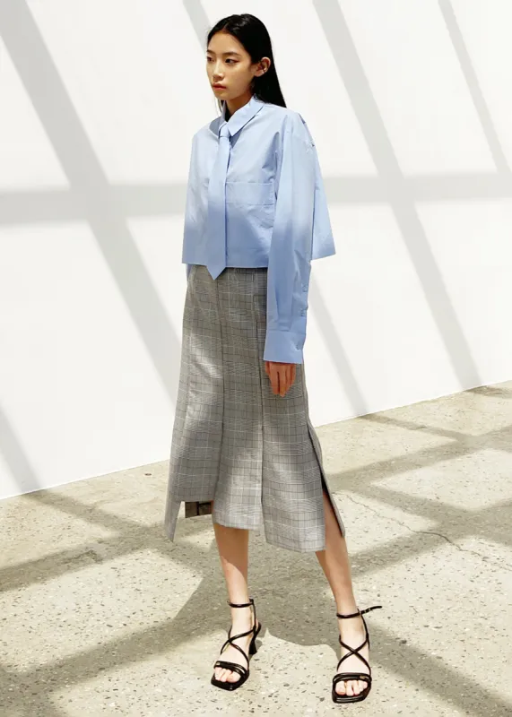 Annie Necktie Shirt - Sky sold by Frankie Shop