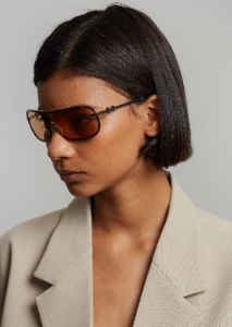 Karen Wazen Jordan Sunglasses - Peanut sold by Frankie Shop