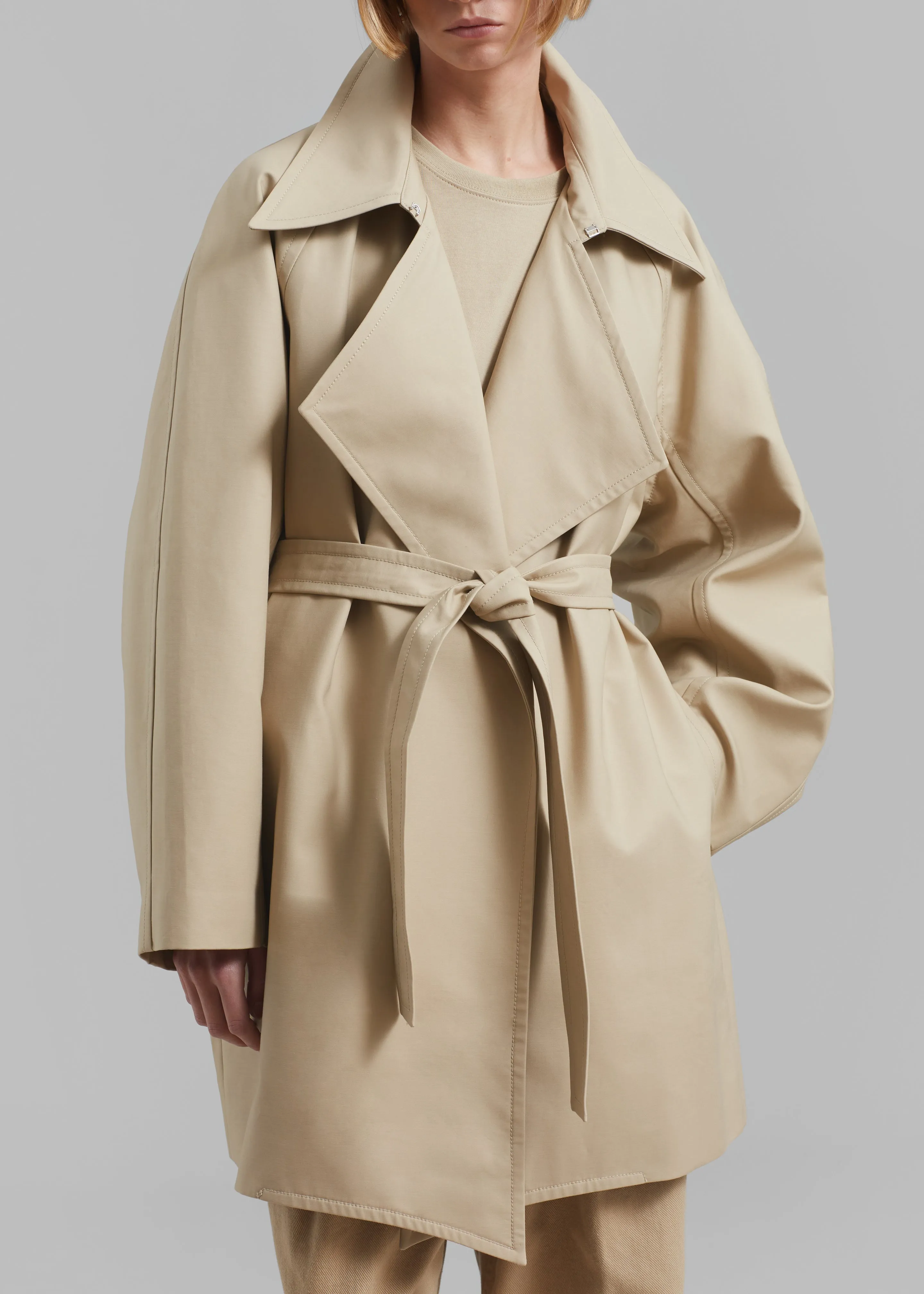 Bene Trench Coat - Beige sold by Frankie Shop product image thumbnail 3