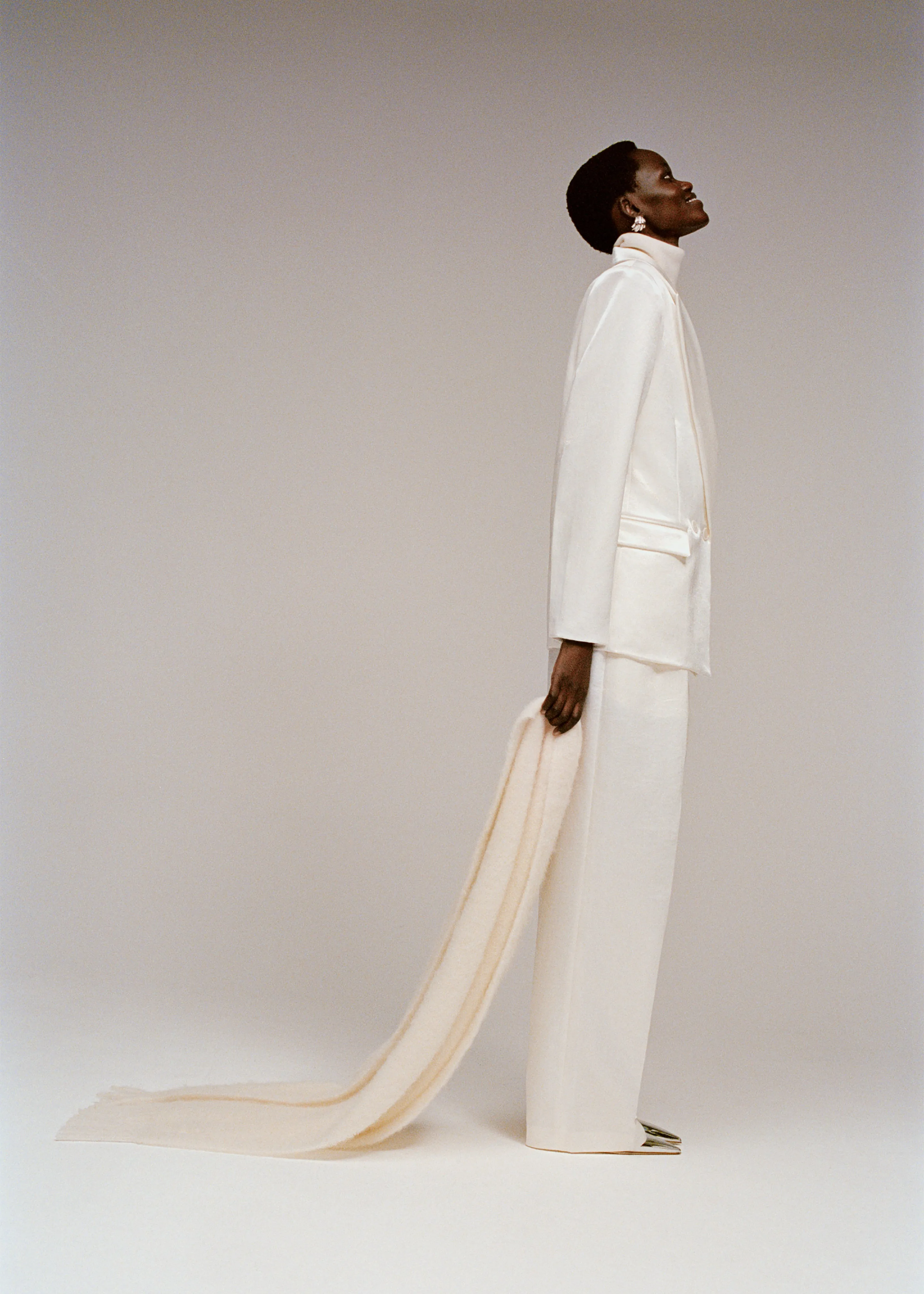 Elvira Pleated Trousers - Ivory sold by Frankie Shop product image thumbnail 3